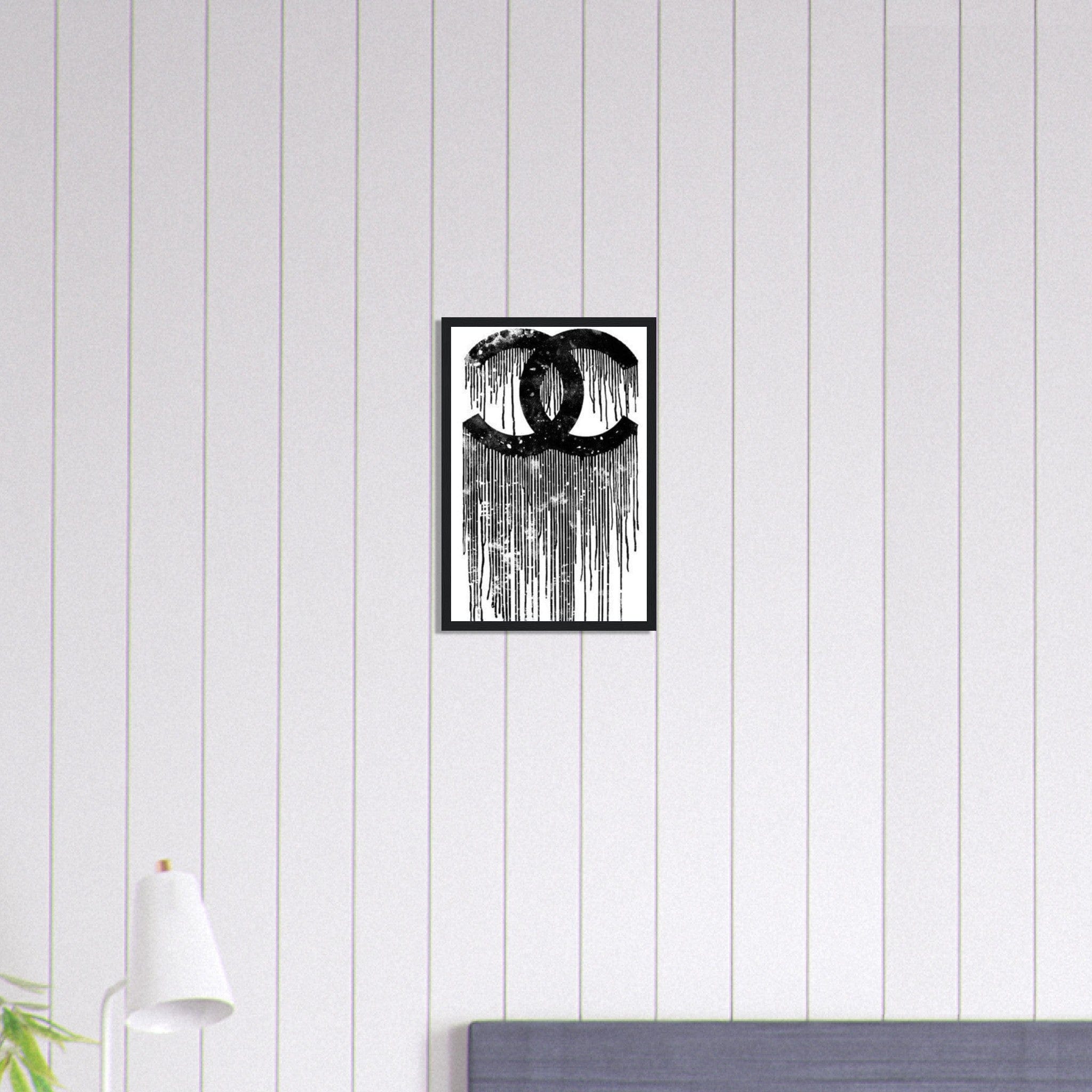 Canvanation Print Material 30x45 cm / 12x18″ Tableau Pop Art Luxe Chanel Noir
