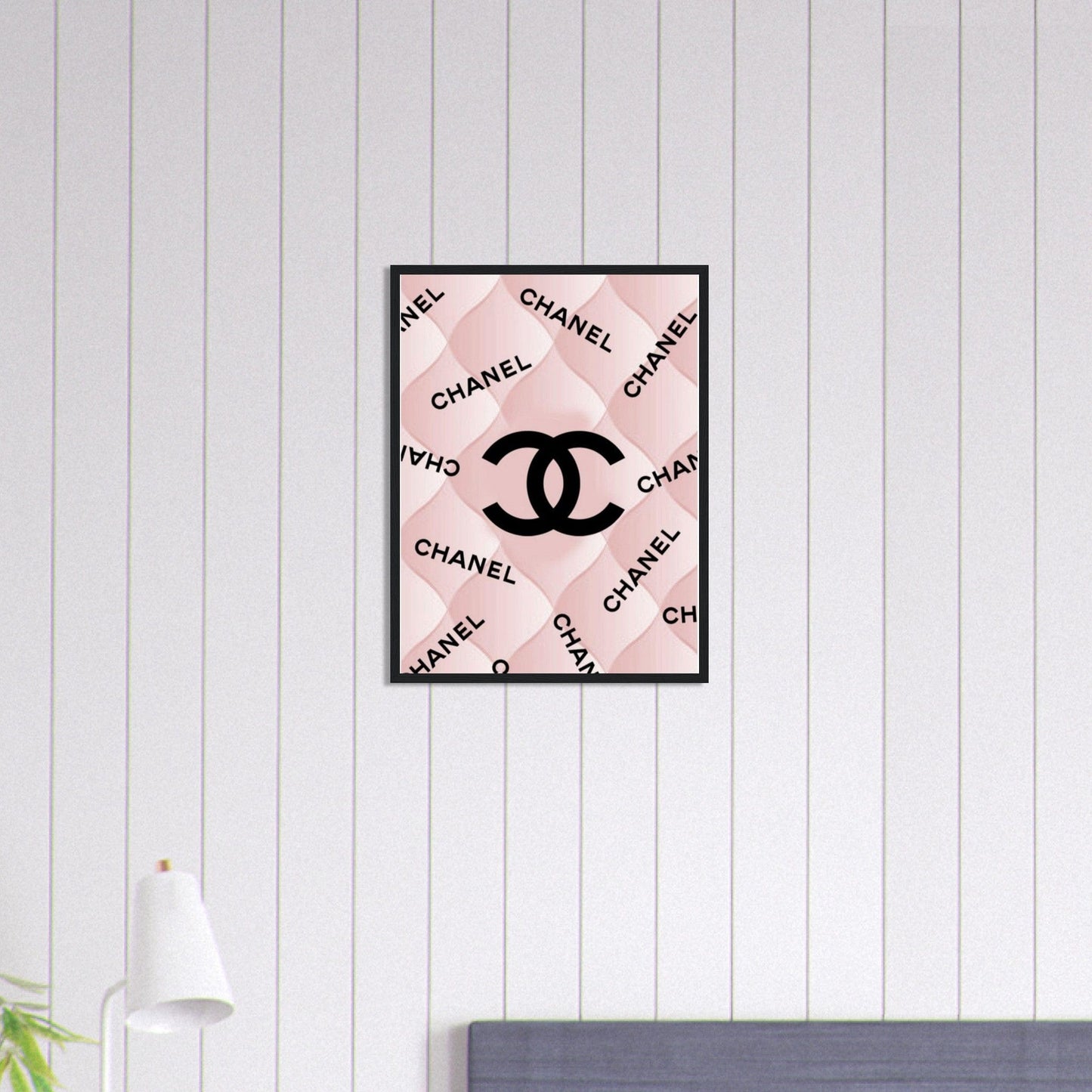 Canvanation Print Material 45x60 cm / 18x24″ Tableau Chanel Fond Matelasse