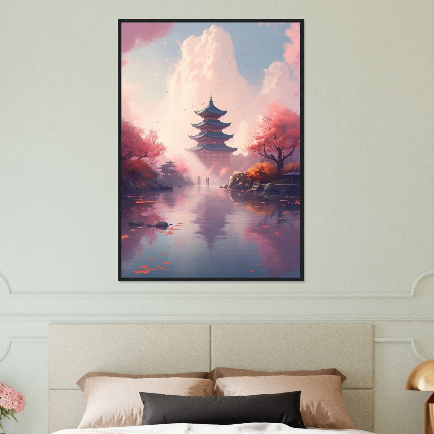 Canvanation Print Material 70x100 cm / 28x40″ Tableau Japon Fleur De Cerisier