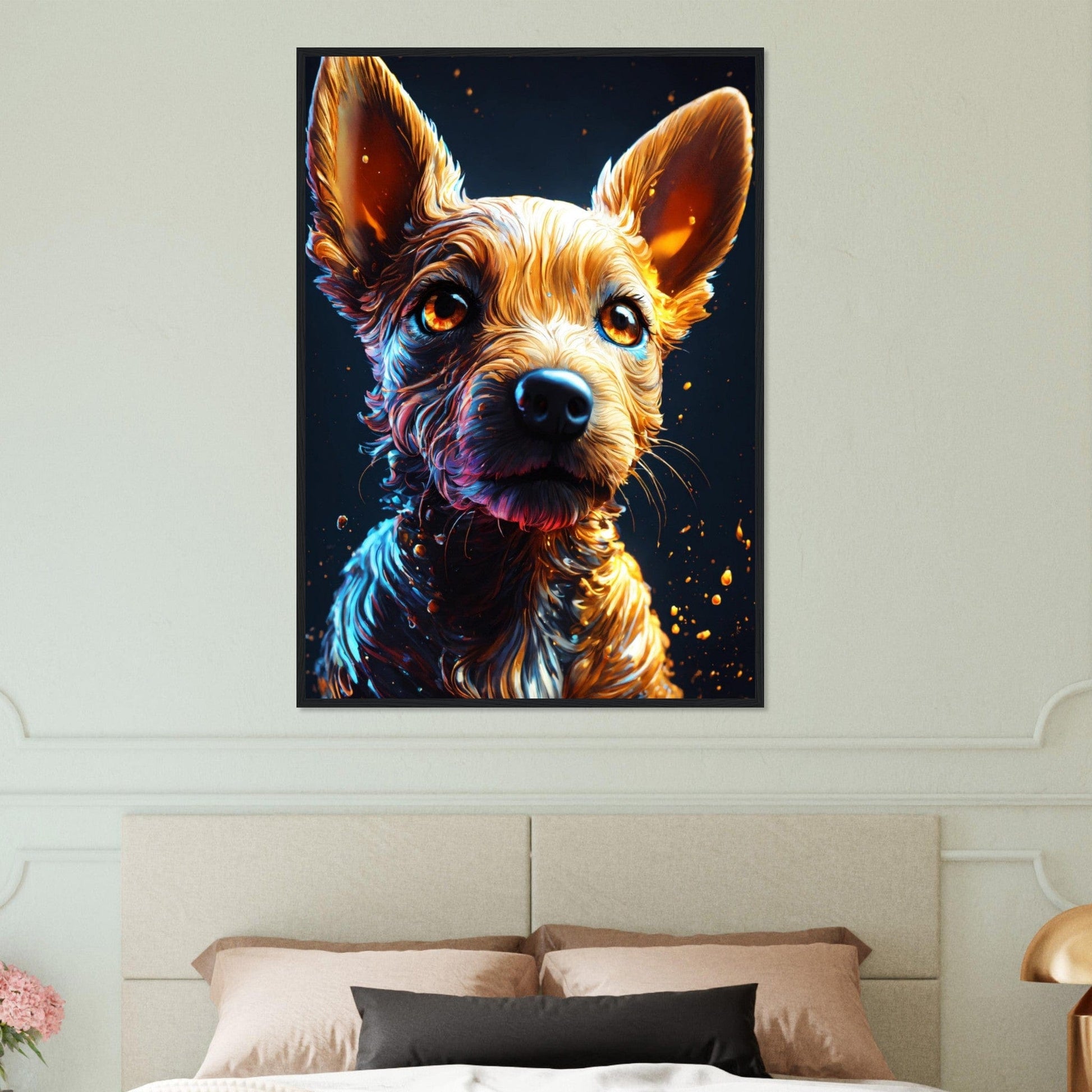 Canvanation Print Material Tableau Chien Force Tranquille