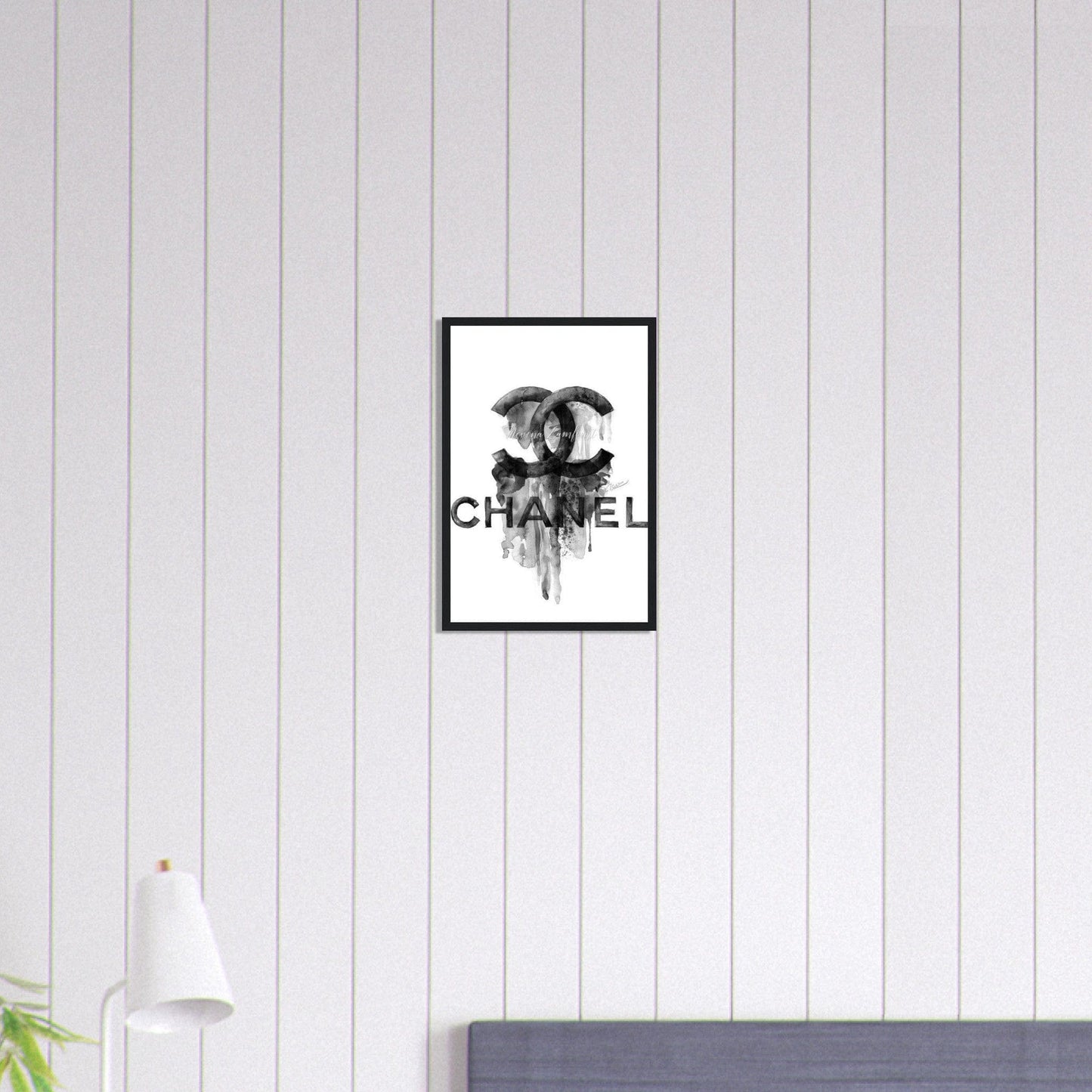 Canvanation Print Material 30x45 cm / 12x18″ Tableau Chanel Numéro 5 Noir