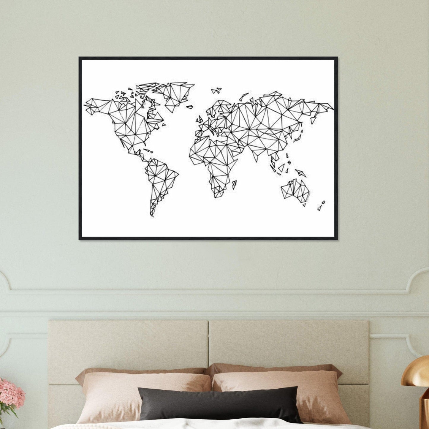Canvanation Print Material Tableau Planisphere Du Monde - Destinations Infinies
