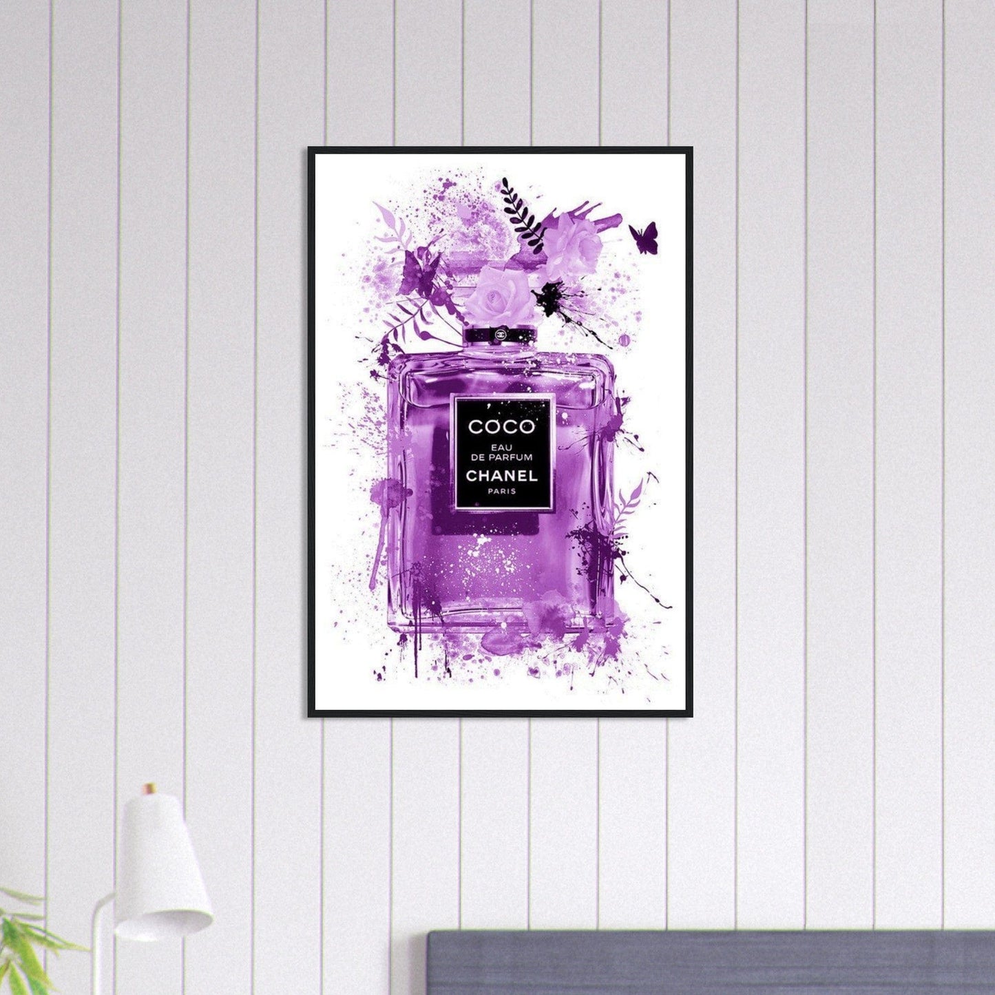 Canvanation Print Material 60x90 cm / 24x36″ Tableau Chanel Numéro 5 Violet