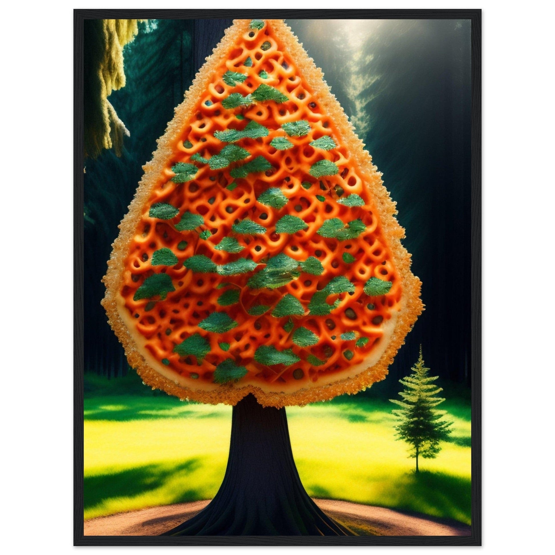 Canvanation Print Material Tableau Arbre De Vie Rouge