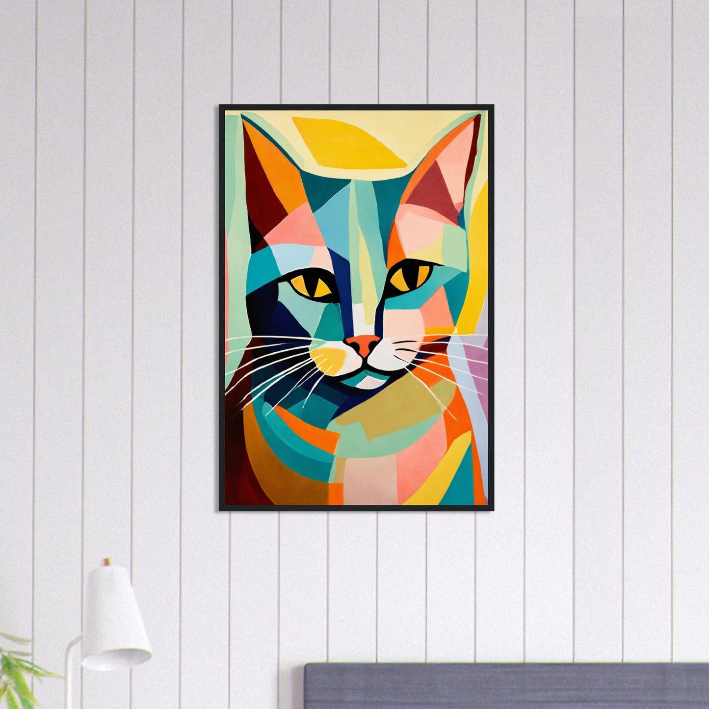 Canvanation Print Material 60x90 cm / 24x36″ Tableau Chat Surveillant Du Crépuscule