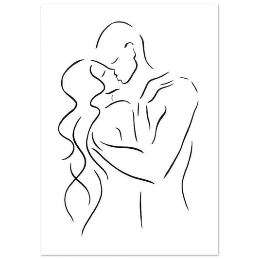 Gelato Print Material A1 (59.4 x 84.1  cm) Poster Couple Sensuel