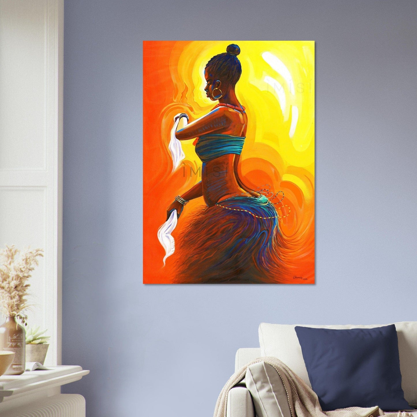 Gelato Print Material Affiche Africain Femme Danse
