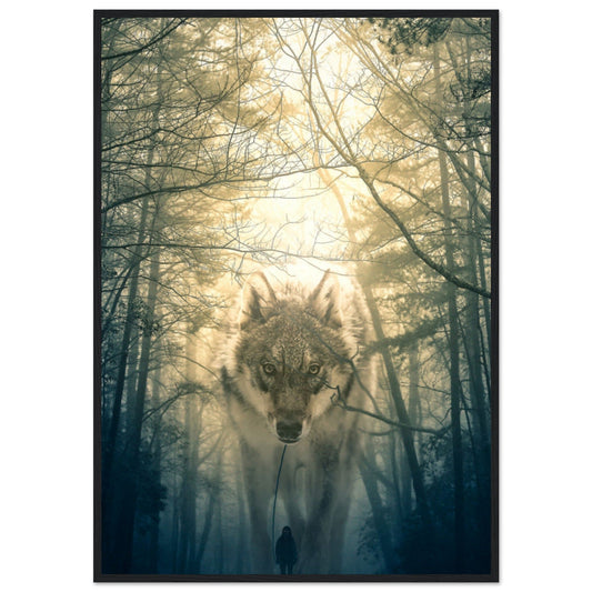 Gelato Print Material 70x100 cm / 28x40″ Tableau Loup Forêt