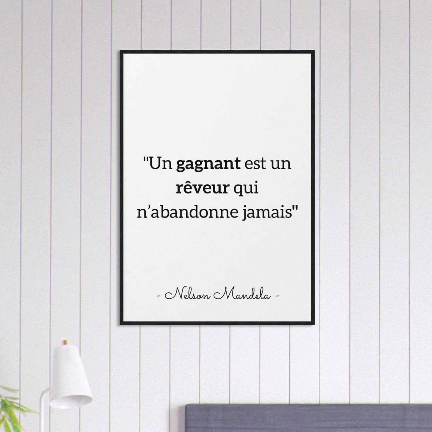 Canvanation Print Material 70x100 cm / 28x40″ Tableau Citation Nelson Mandela