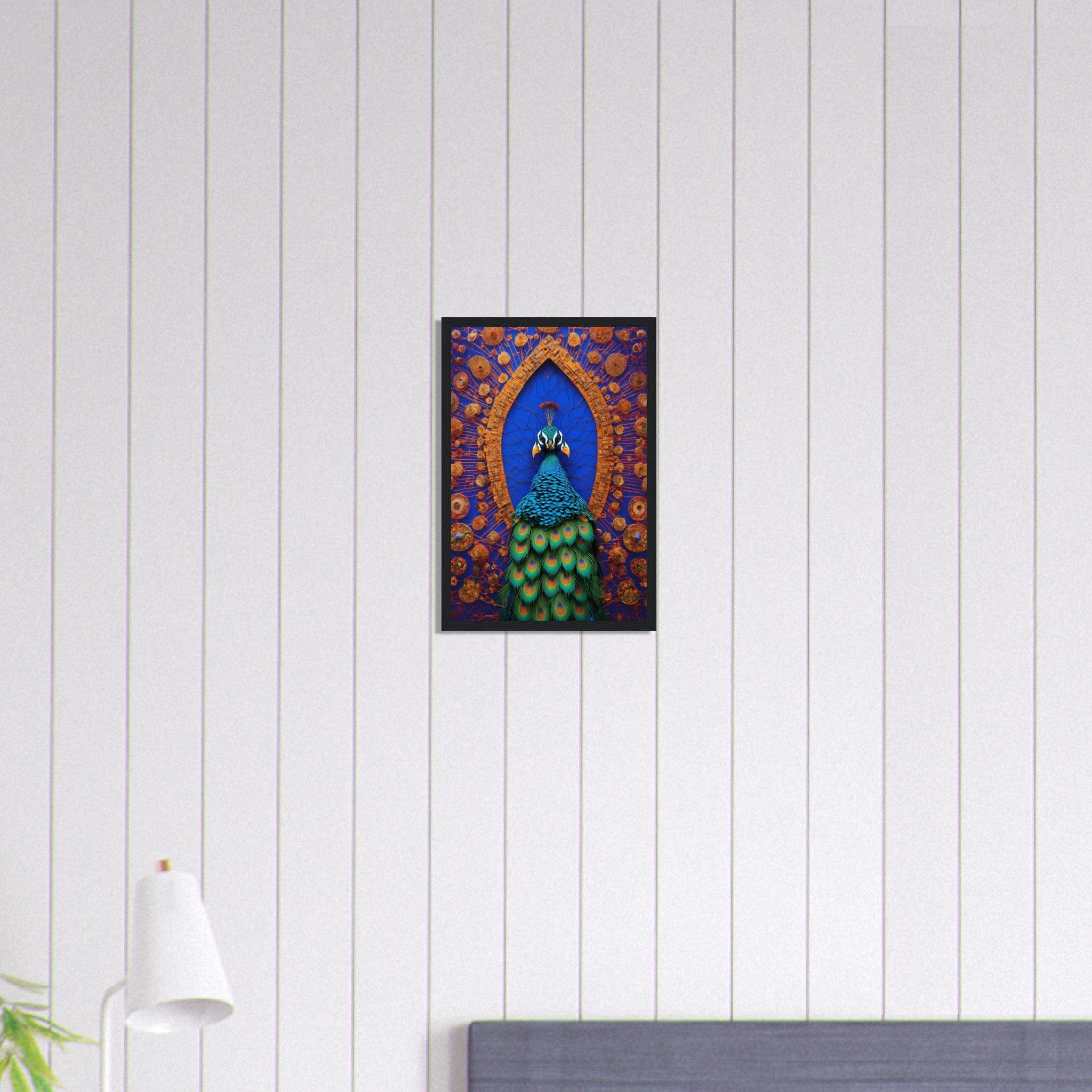 Canvanation Print Material 30x45 cm / 12x18″ Tableau Paon Splendeur Royale