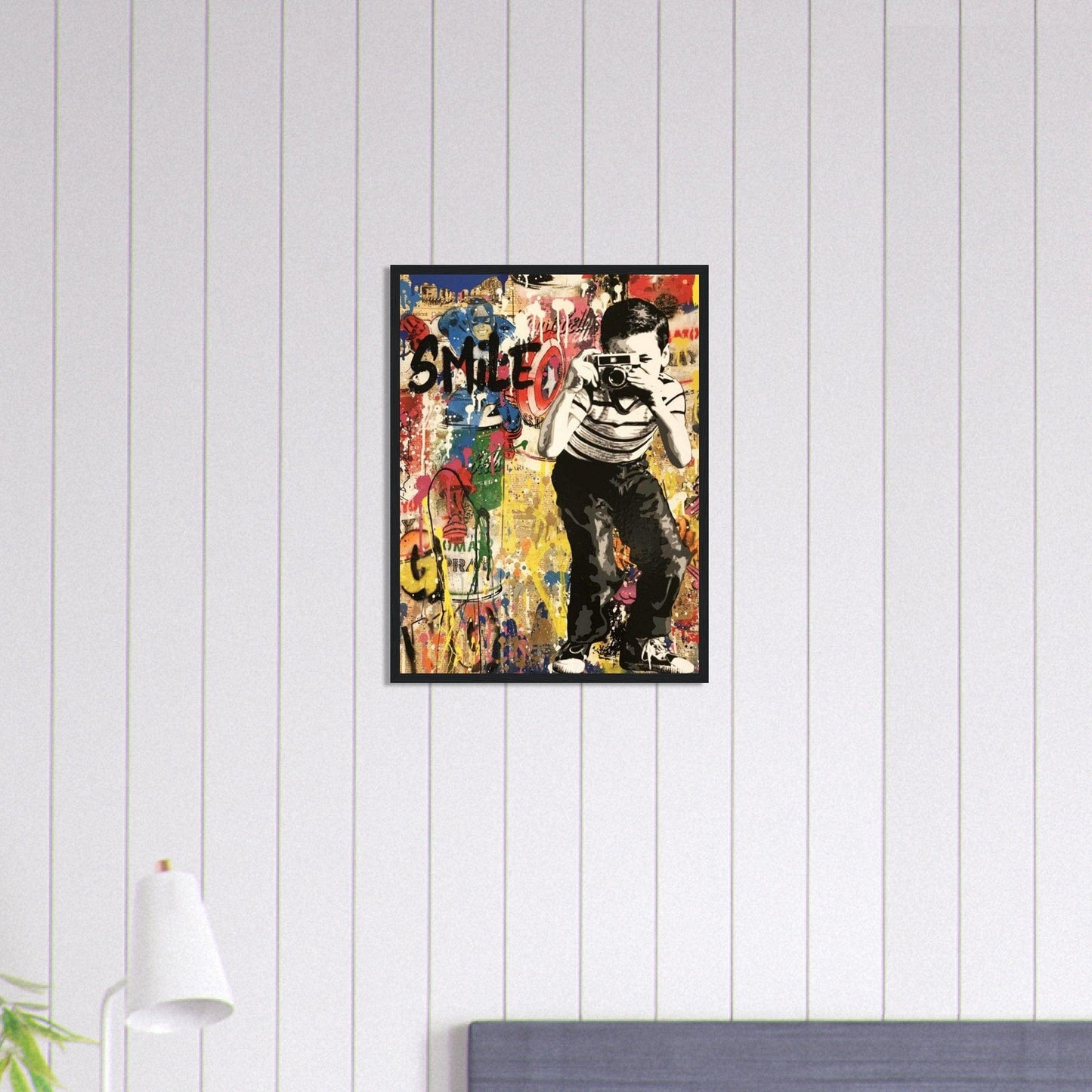 Canvanation Print Material 45x60 cm / 18x24″ Tableau Street Art Smile