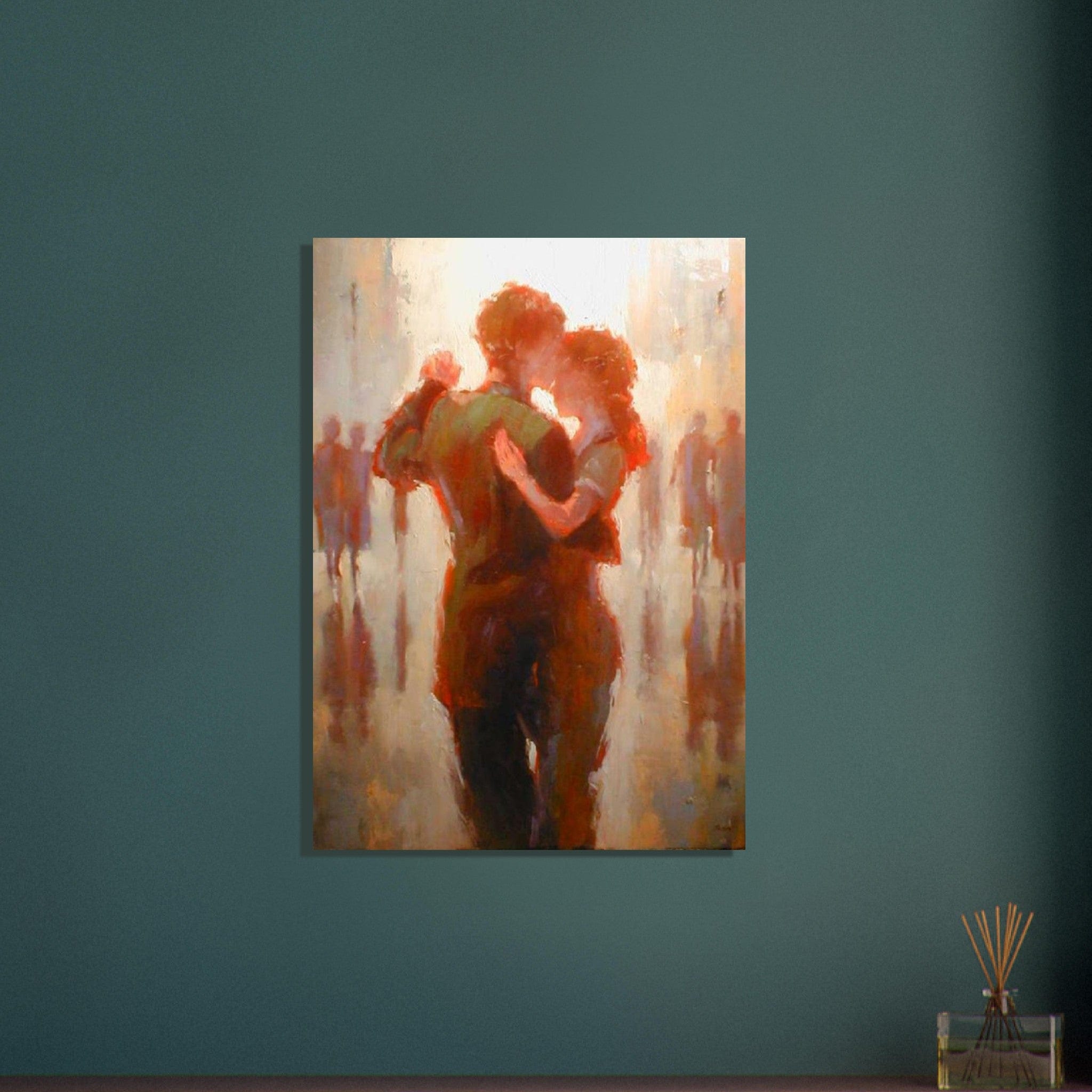Gelato Print Material Peinture Couple Enlacé