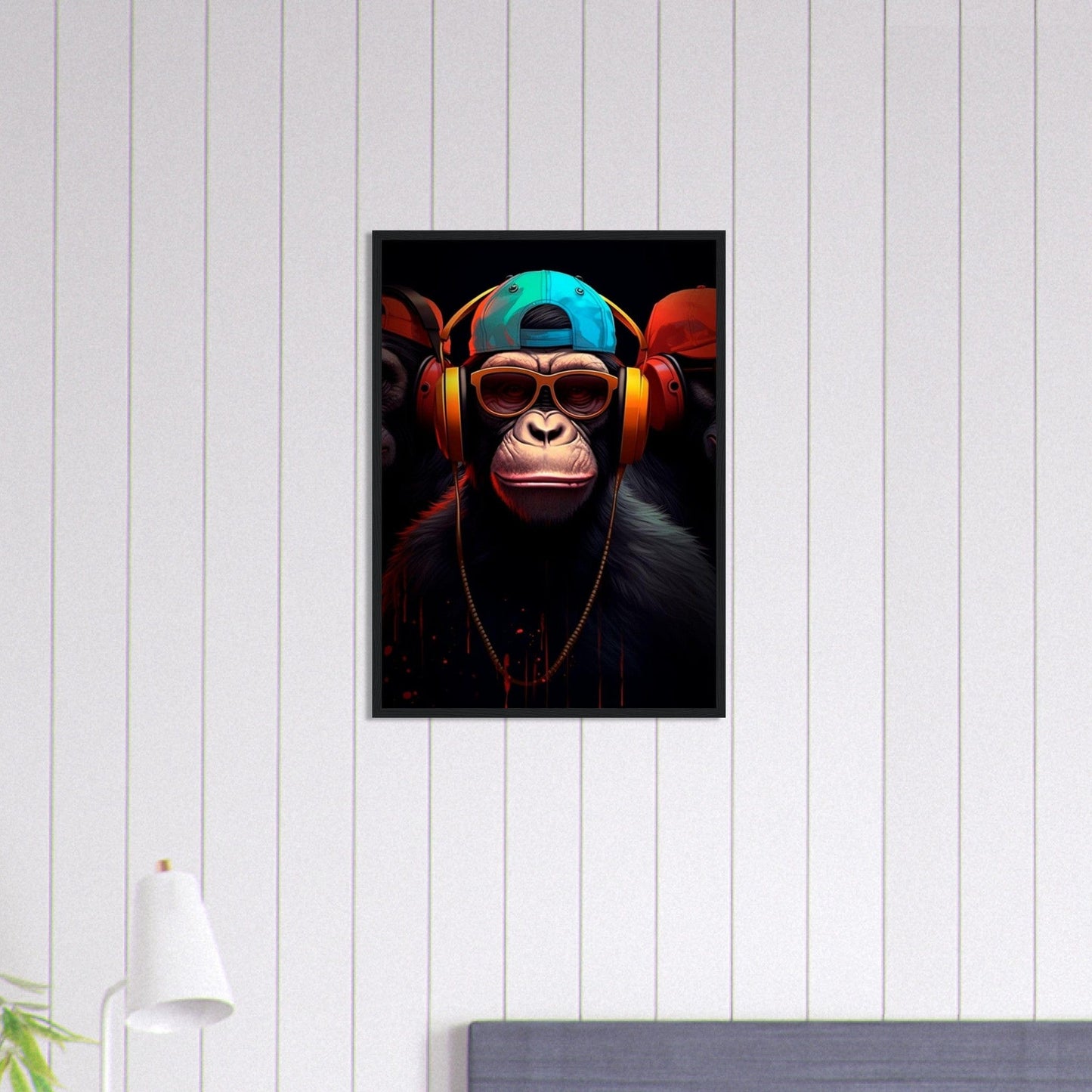 Canvanation Print Material 50x70 cm / 20x28″ Tableau Singe Pop Art Couleur