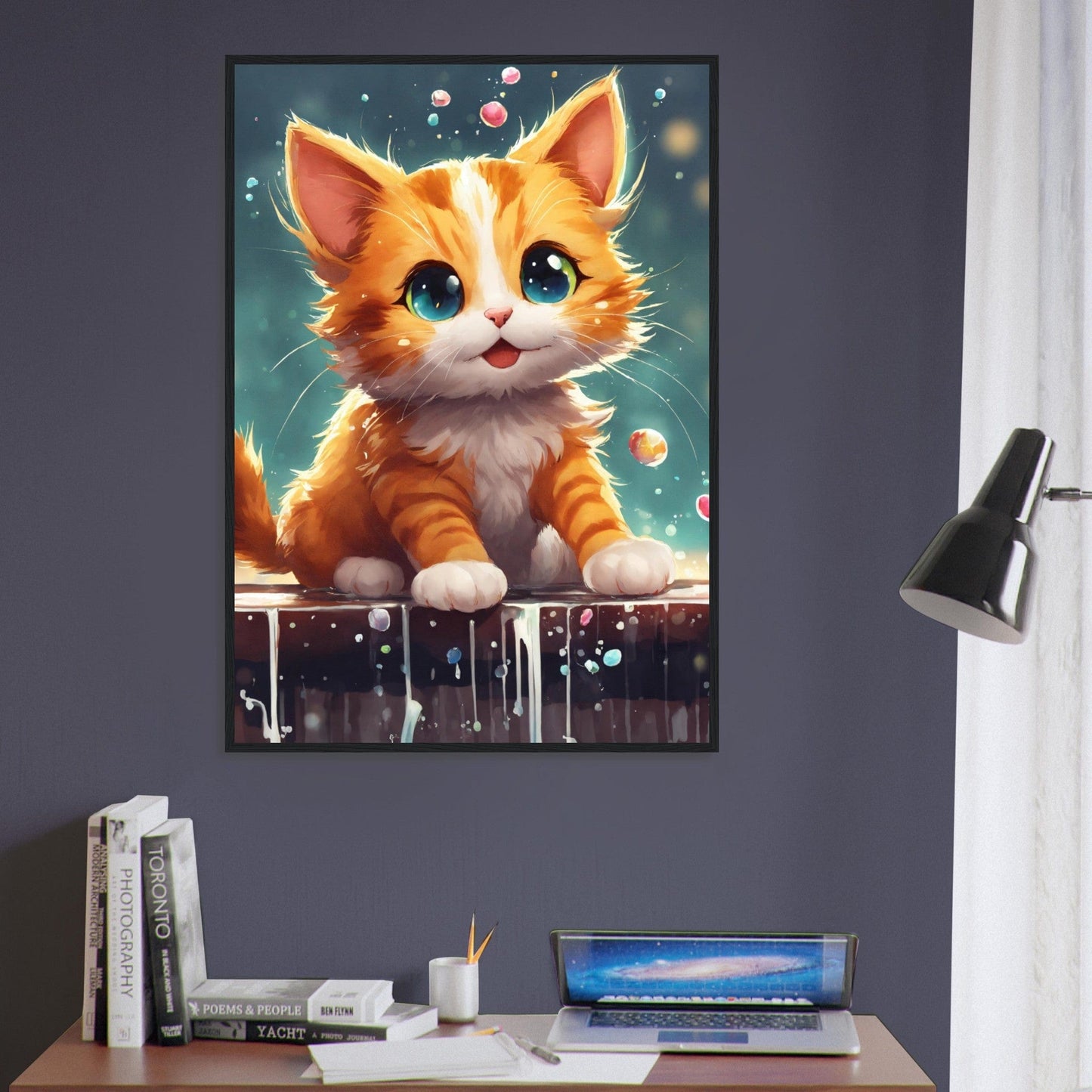 Canvanation Print Material Tableau Chat Esprit De La Nuit