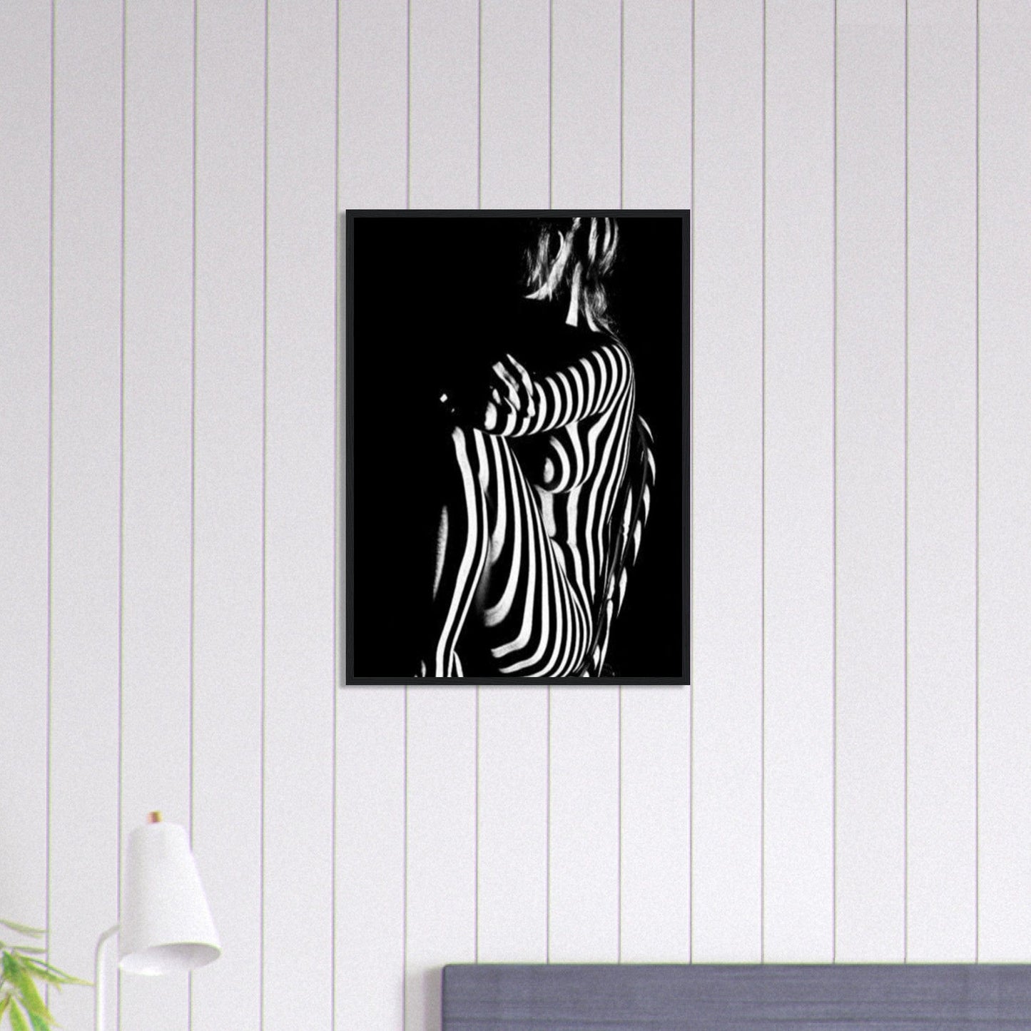 Canvanation Print Material 50x70 cm / 20x28″ Tableau Photo Noir Et Blanc-Femme-Sensuelle