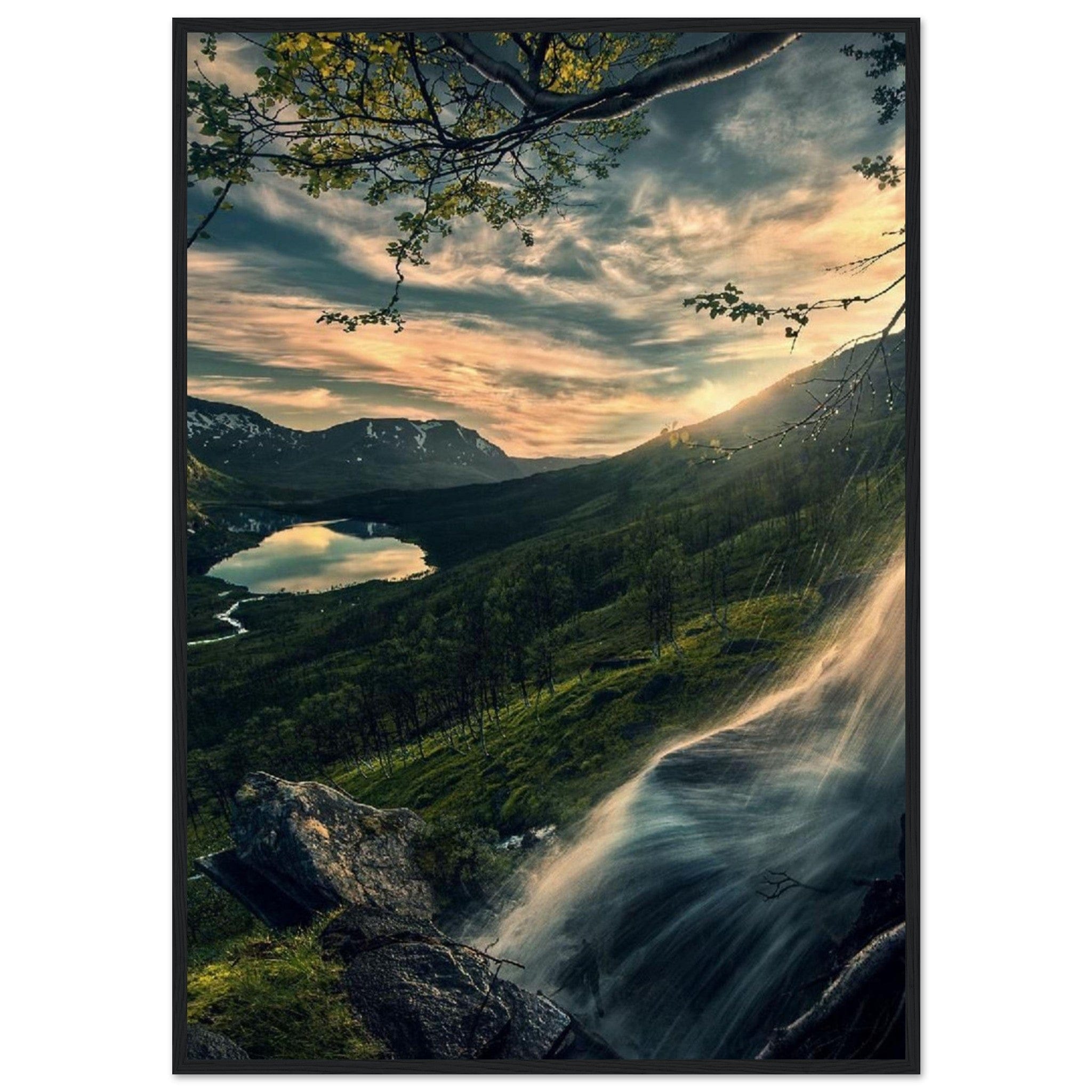 Canvanation Print Material 70x100 cm / 28x40″ Peinture Foret Moderne