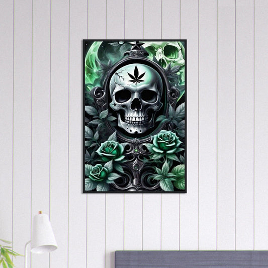 Canvanation Print Material 60x90 cm / 24x36″ Tableau Tête De Mort Navy