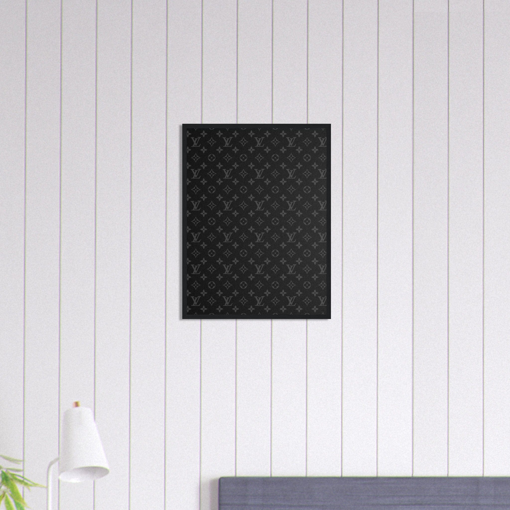 Canvanation Print Material Tableau Marque De Luxe Louis Vuitton Noir