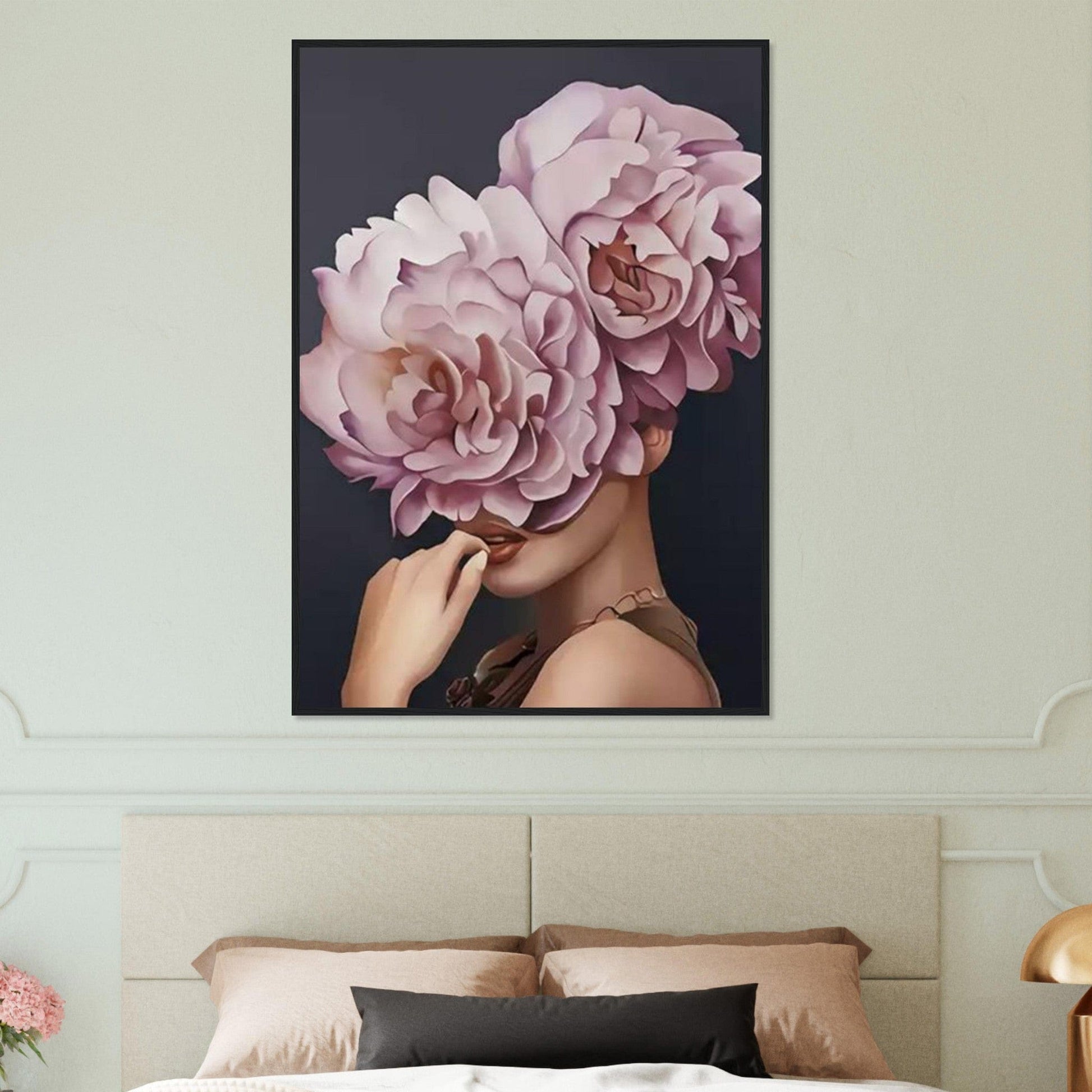 Canvanation Print Material Tableau Femme Fleurs Cheveux