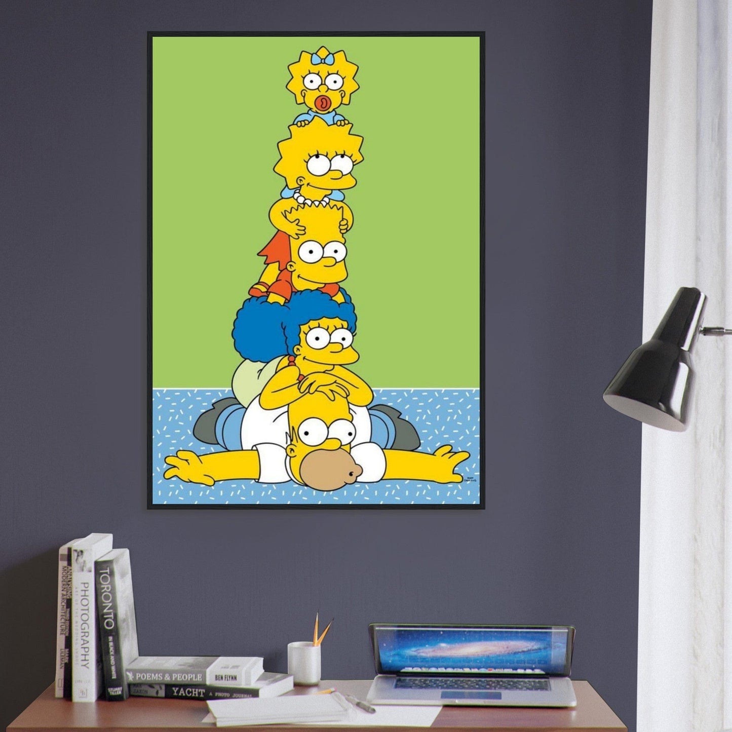 Canvanation Print Material Tableau Simpson Famille Drole