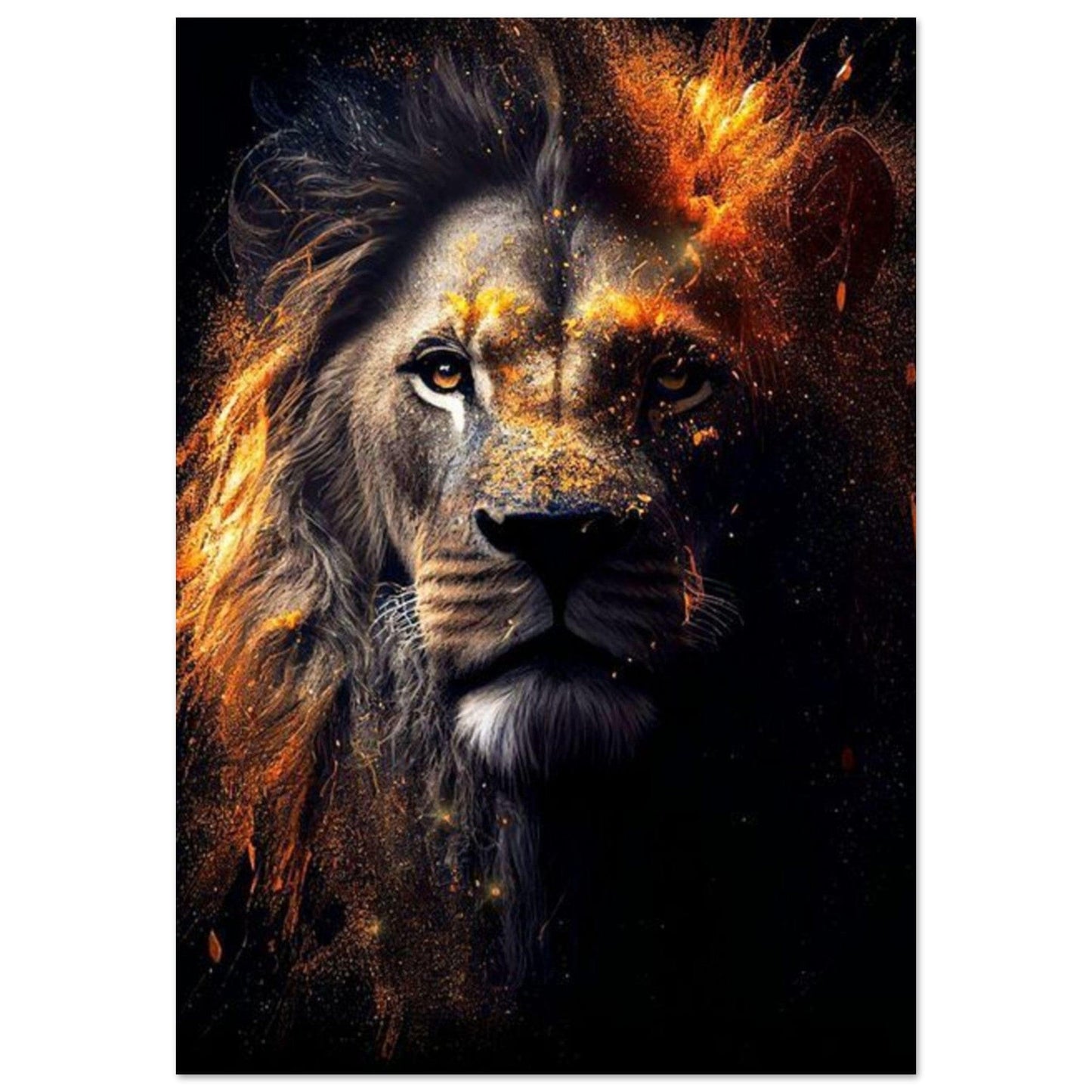 Canvanation Print Material 70x100 cm / 28x40″ Poster Lion Pop Art