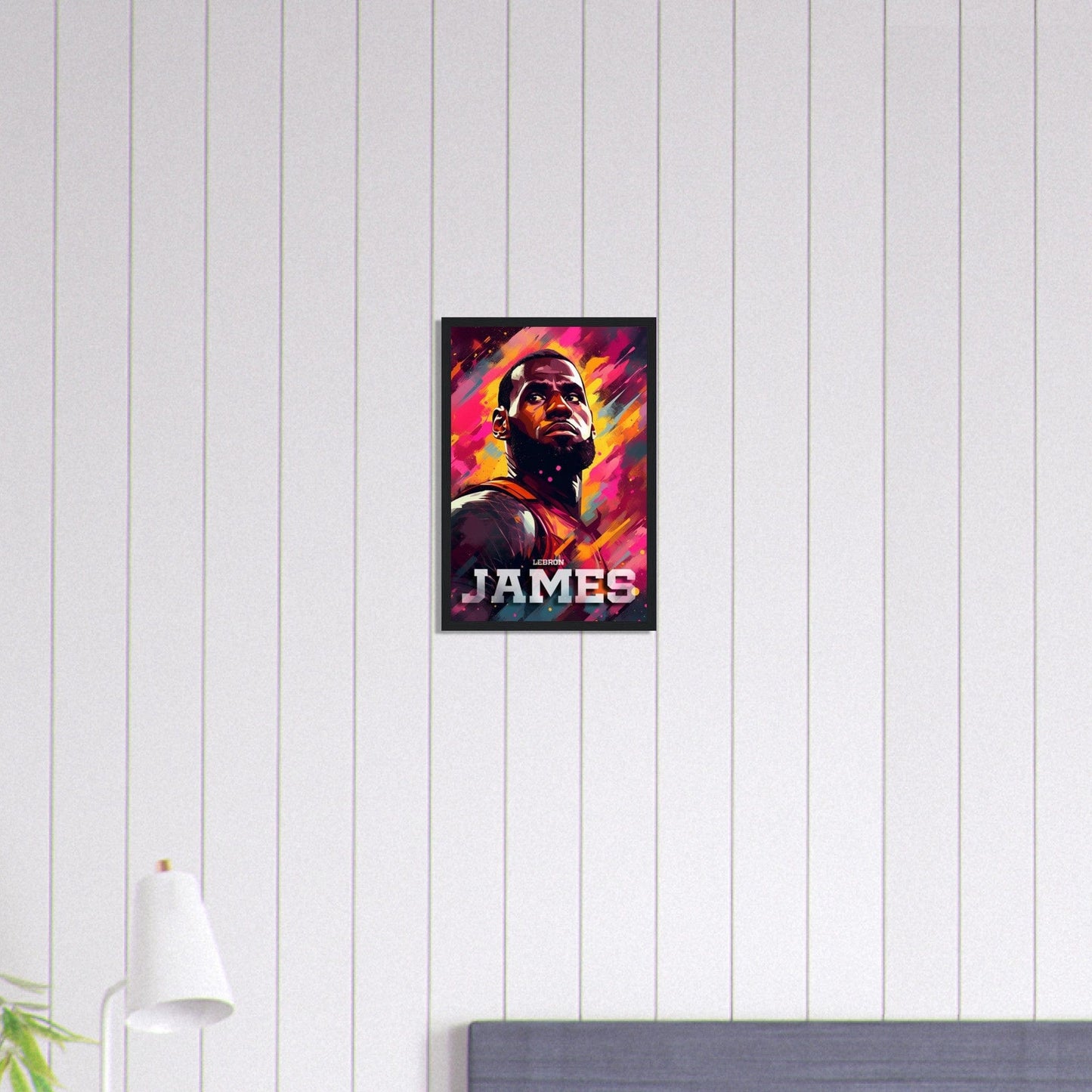 Canvanation Print Material 30x45 cm / 12x18″ Tableau Basket Lebron James Dessin