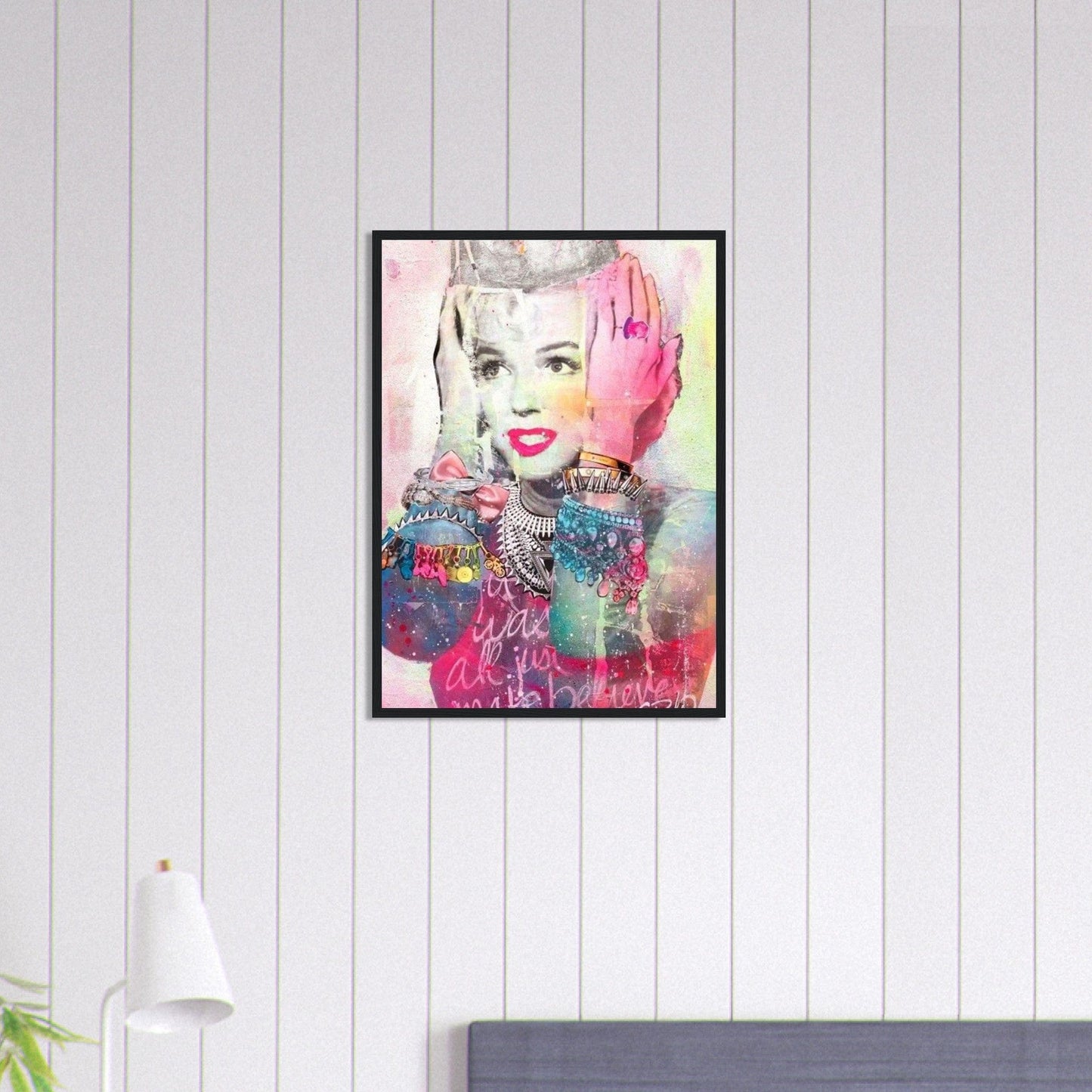 Canvanation Print Material 50x70 cm / 20x28″ Tableau Femme Street Art