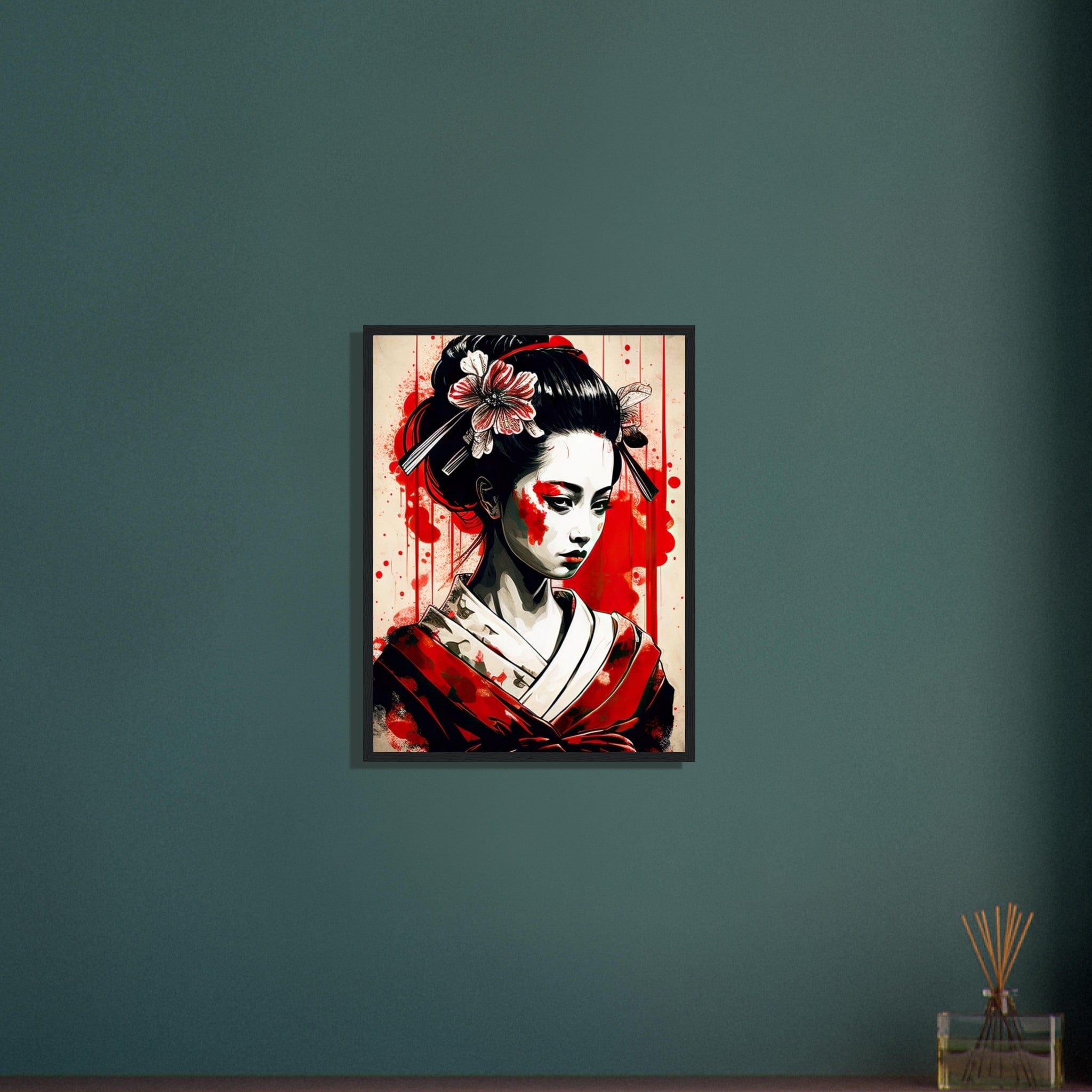 Canvanation Print Material Tableau Geisha Horreur Kimono