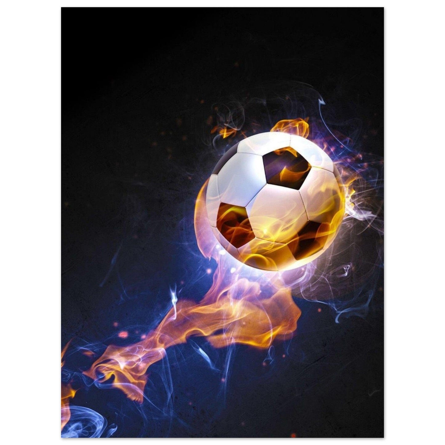 Canvanation Print Material 45x60 cm / 18x24″ Poster Football Illustration Feu