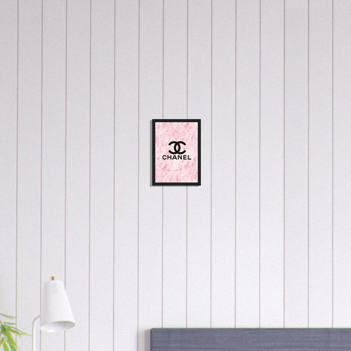 Canvanation Print Material A4 21x29.7 cm / 8x12″ Tableau Chanel Fond Fleurs
