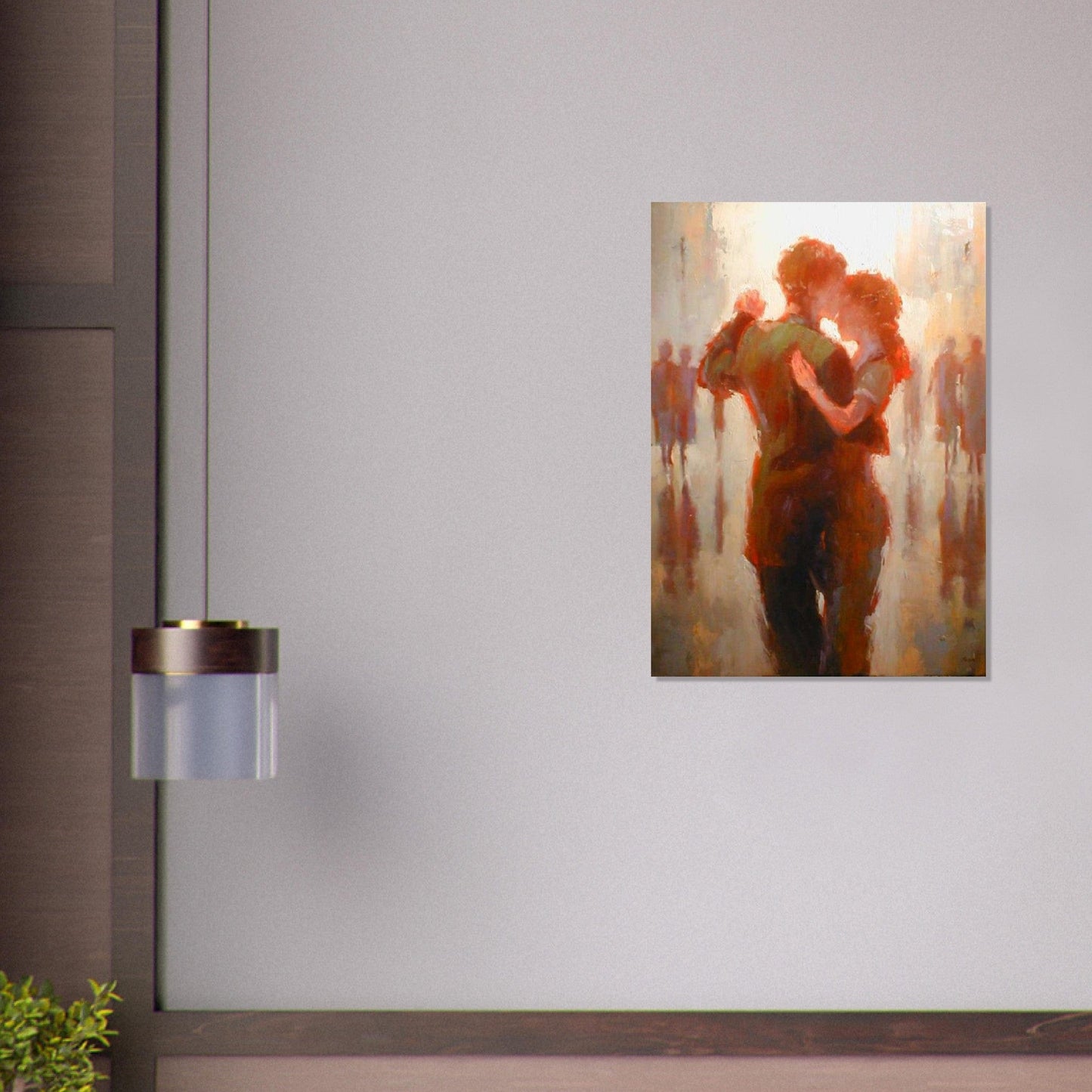 Gelato Print Material Peinture Couple Enlacé