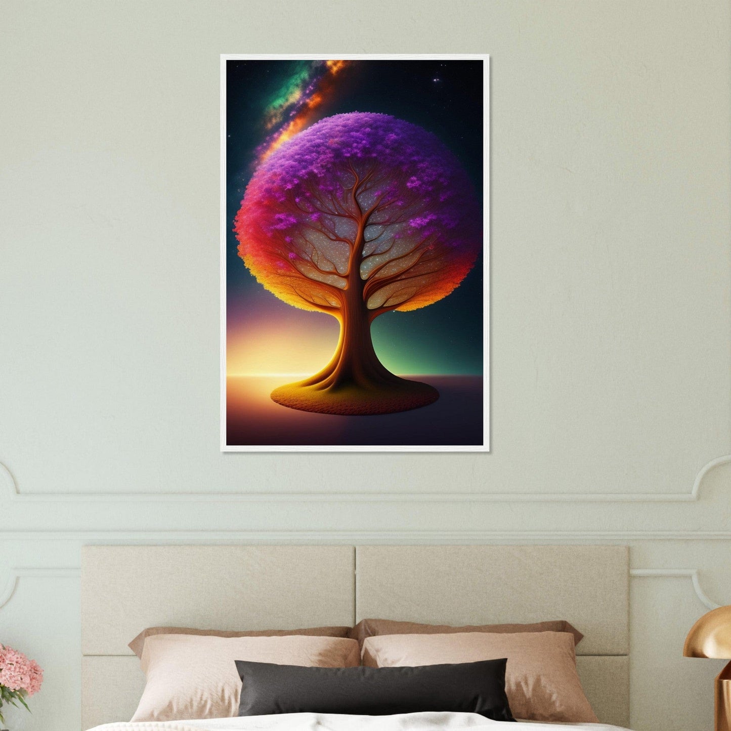 Canvanation Print Material Tableau Arbre De Vie Le Cœur Vert