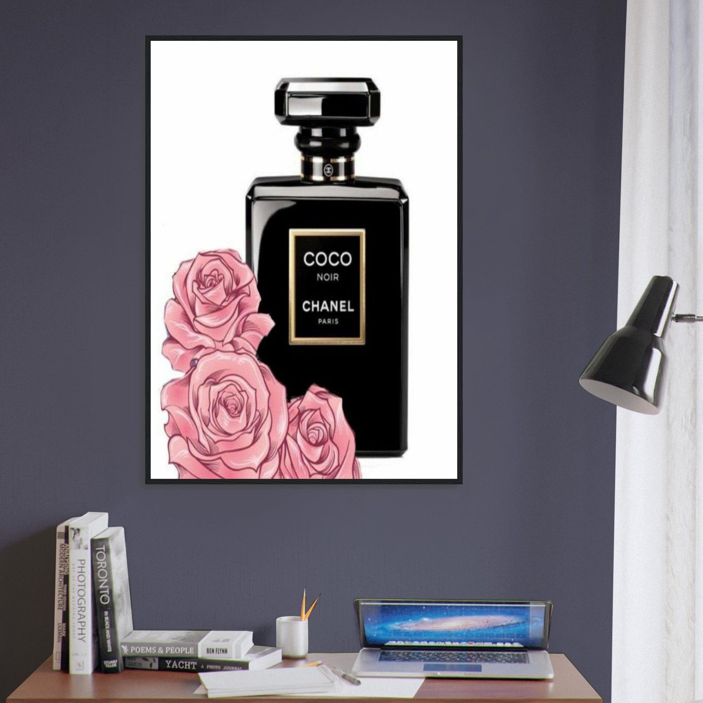 Canvanation Print Material Tableau Chanel Numéro 5 Rose Dessin