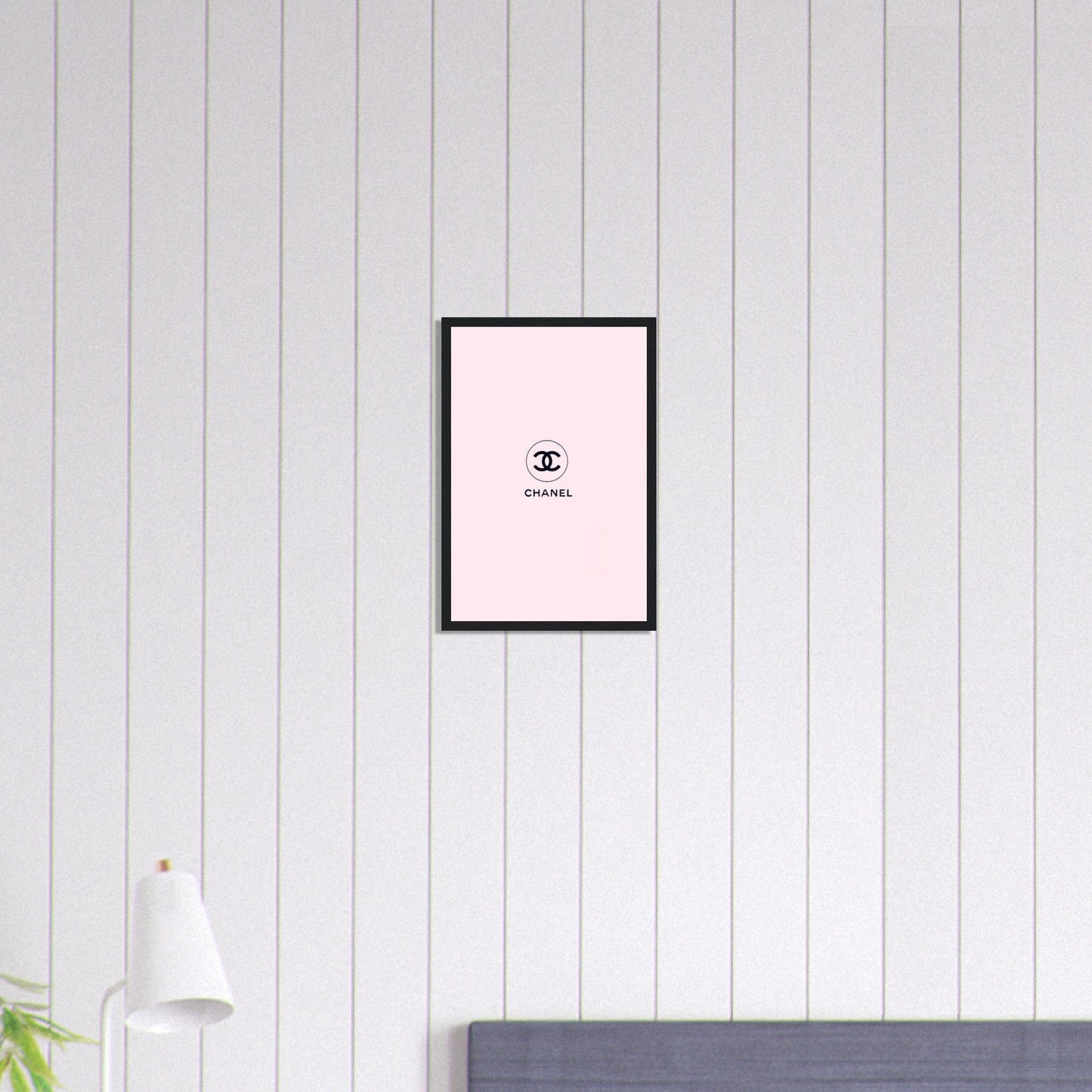 Canvanation Print Material 30x45 cm / 12x18″ Tableau Chanel Fond Rose