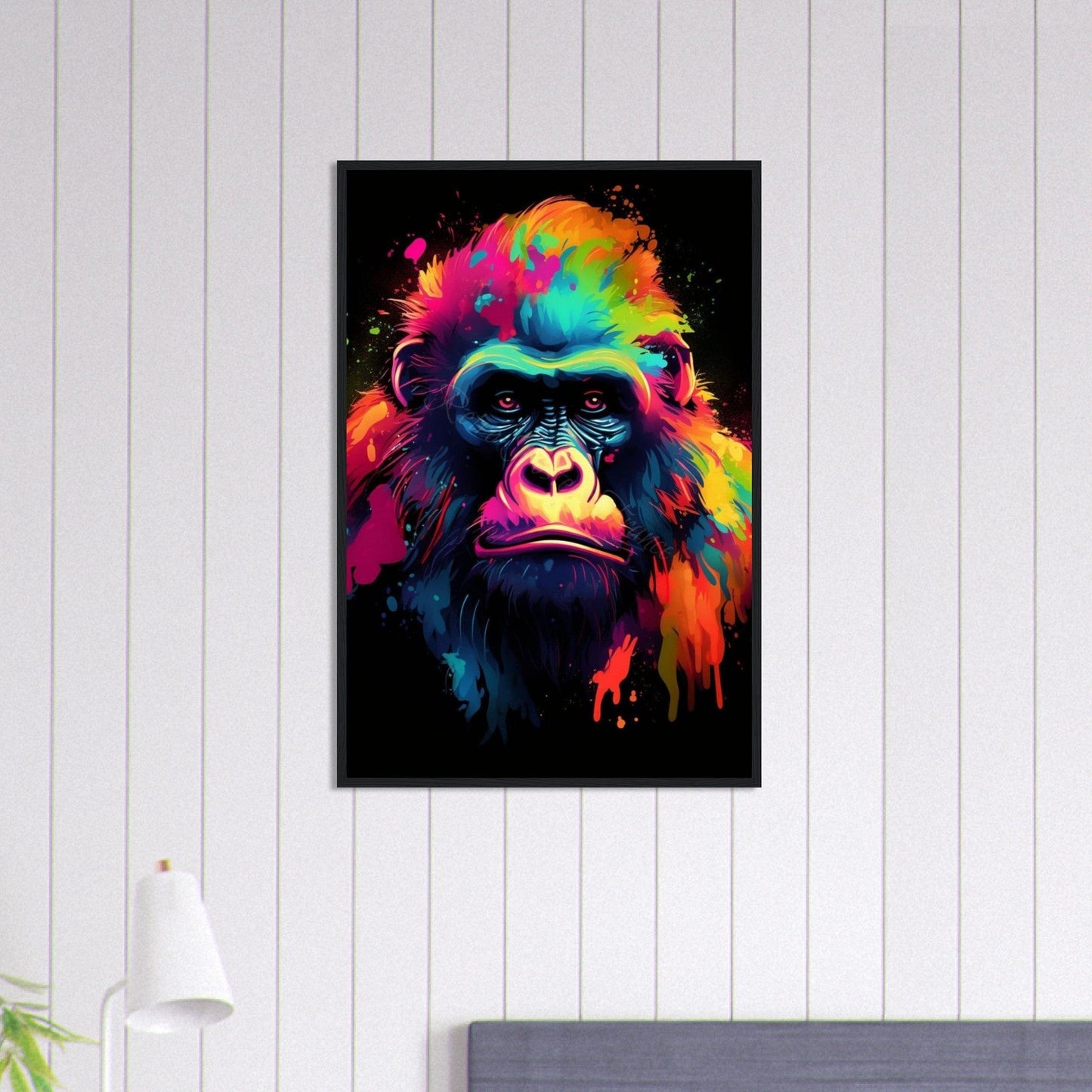 Canvanation Print Material 60x90 cm / 24x36″ Tableau Singe Pop Art Couleurs