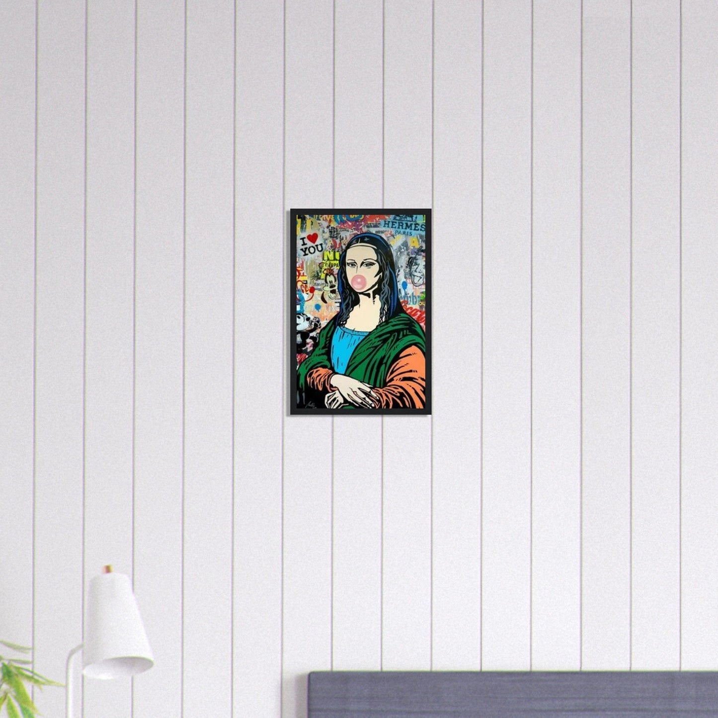 Canvanation Print Material 30x45 cm / 12x18″ Tableau Street Art Femme Joconde Pop