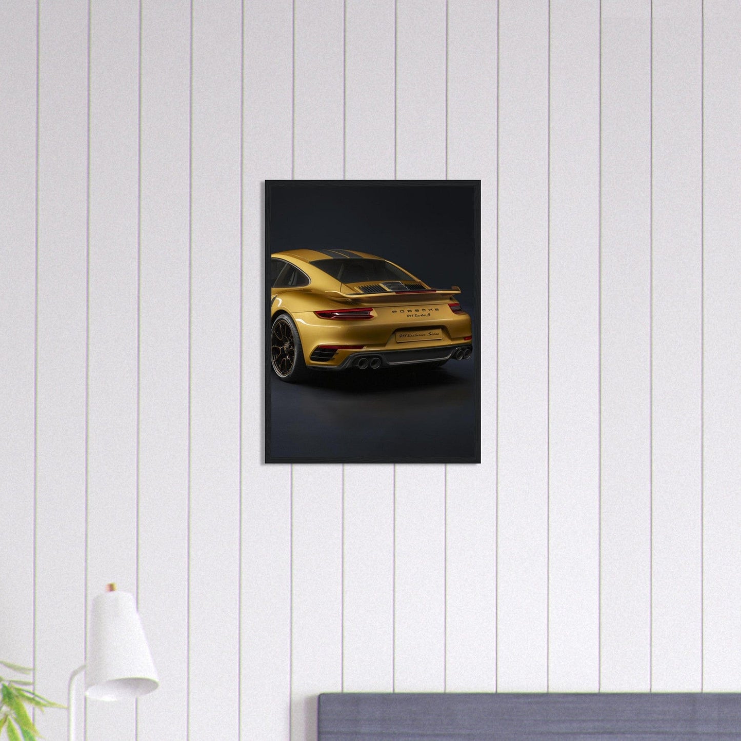 Gelato Print Material Tableau Porsche en Or