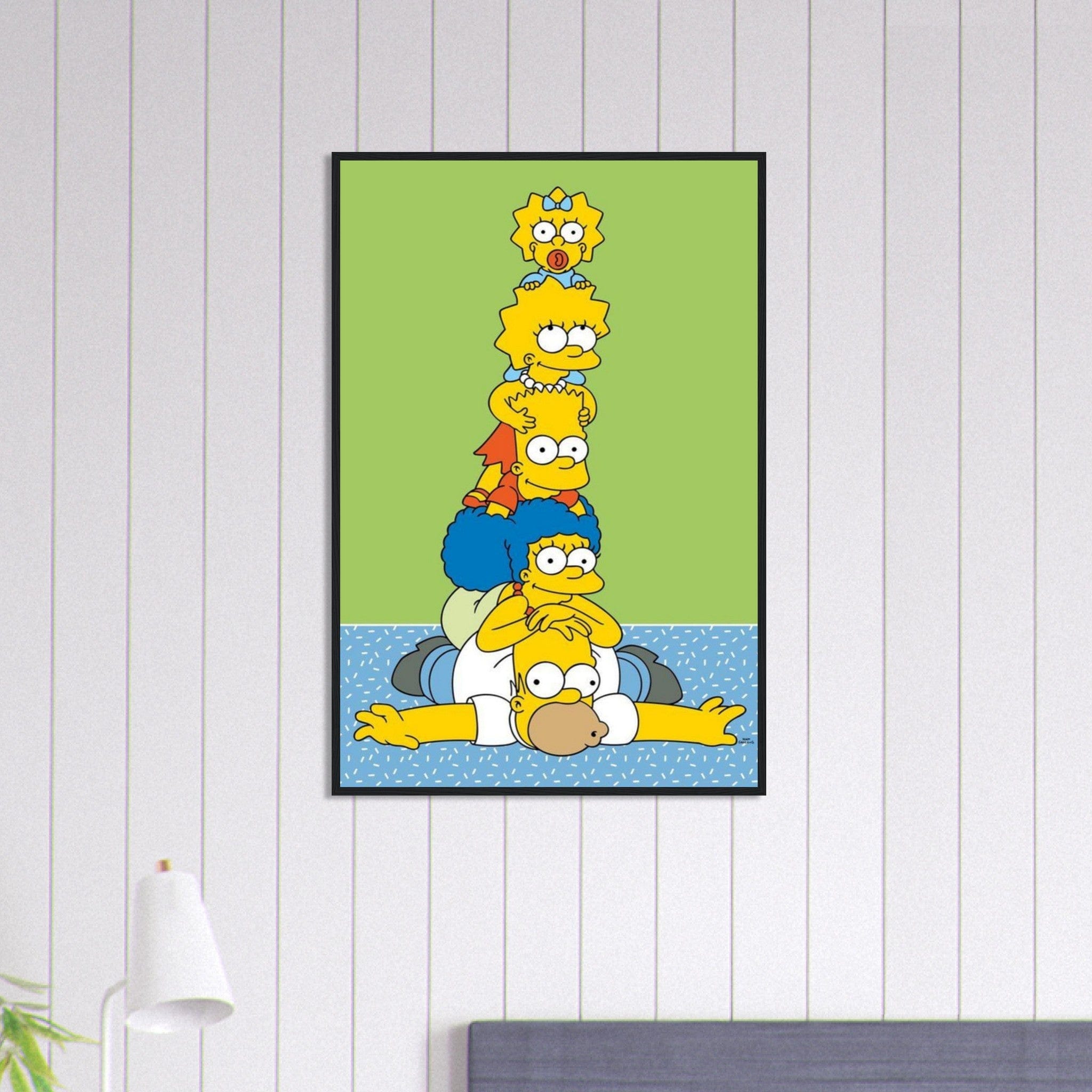 Canvanation Print Material 60x90 cm / 24x36″ Tableau Simpson Famille Drole