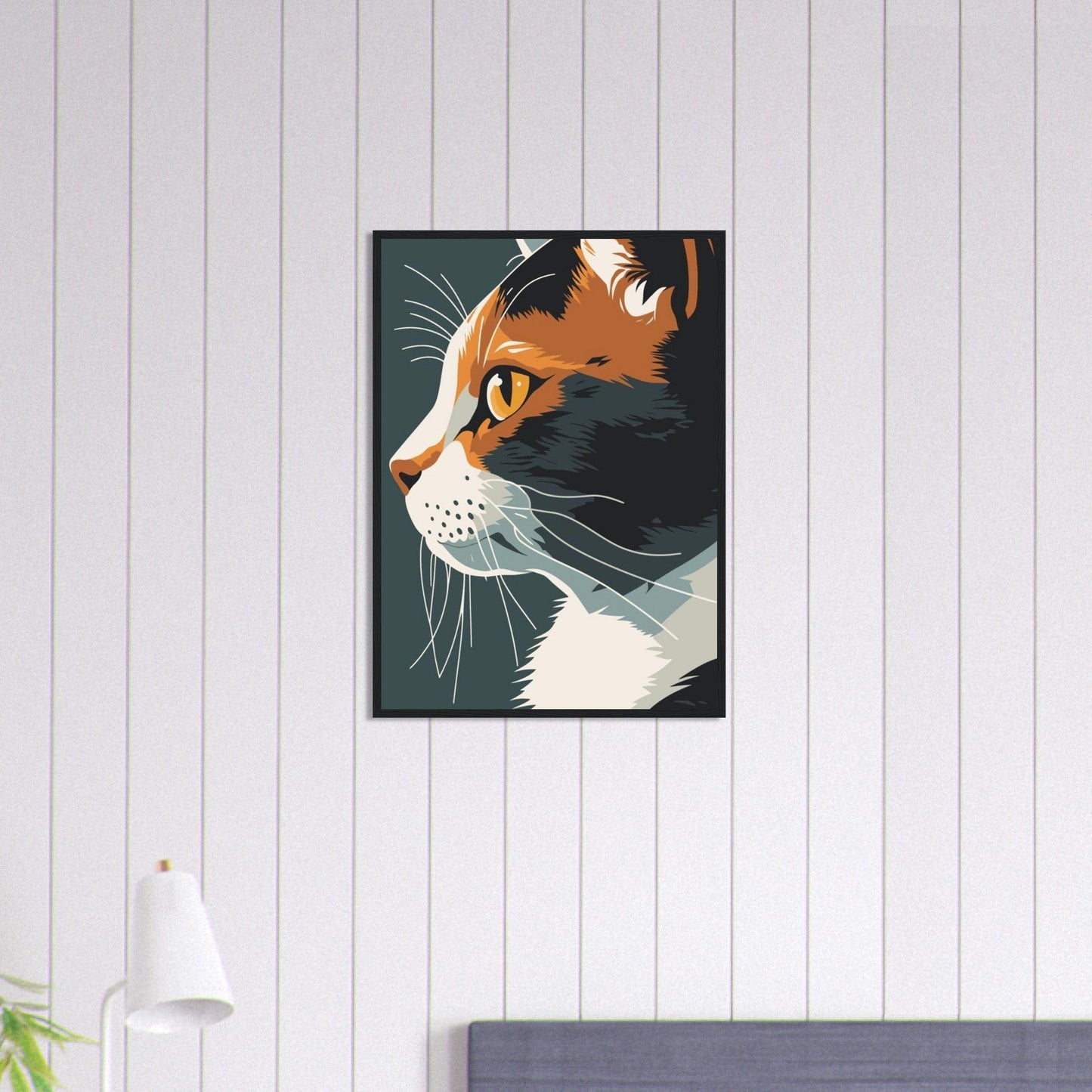 Canvanation Print Material 50x70 cm / 20x28″ Tableau Chat Chat’Art Moderne Pop