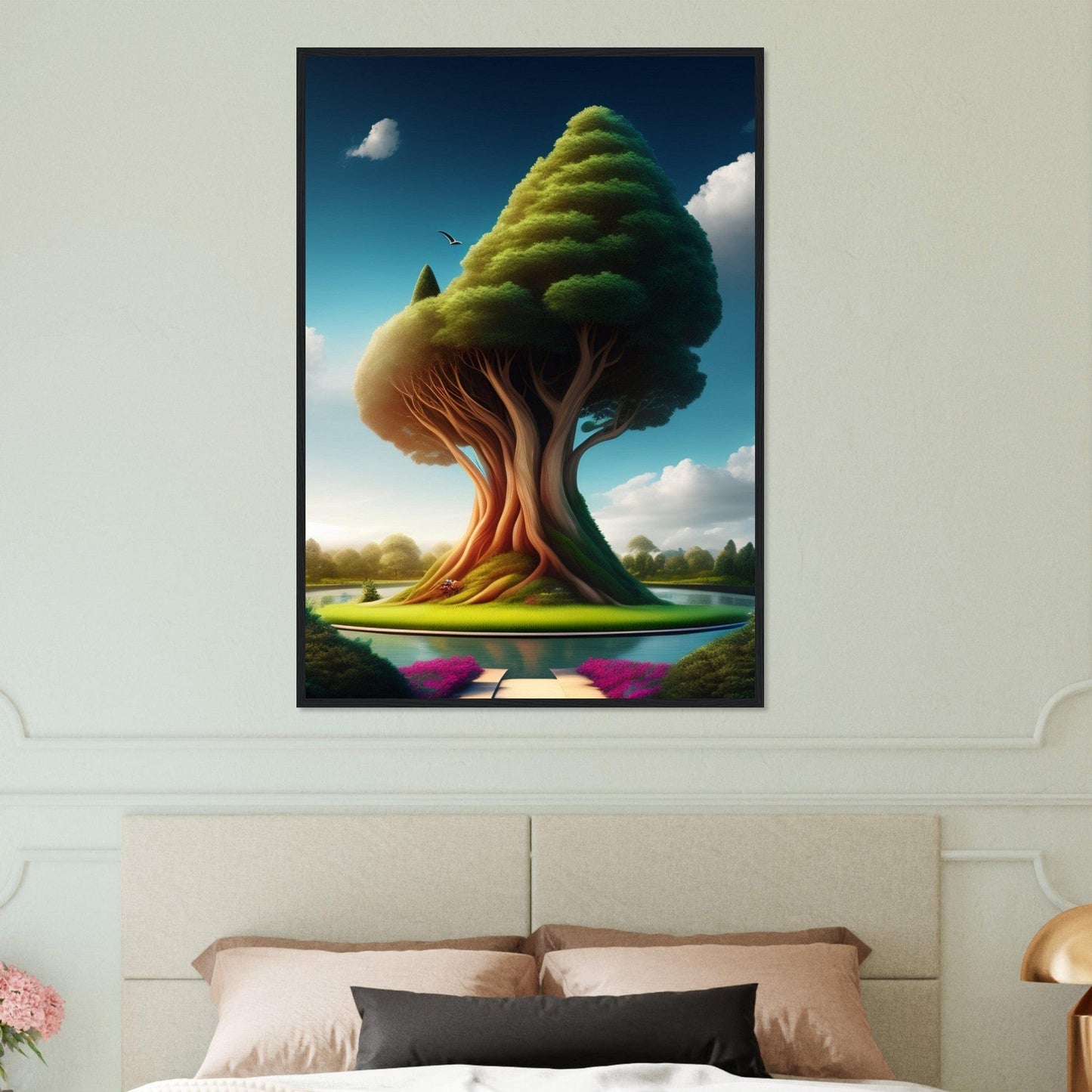 Canvanation Print Material 70x100 cm / 28x40″ Tableau Arbre Relief