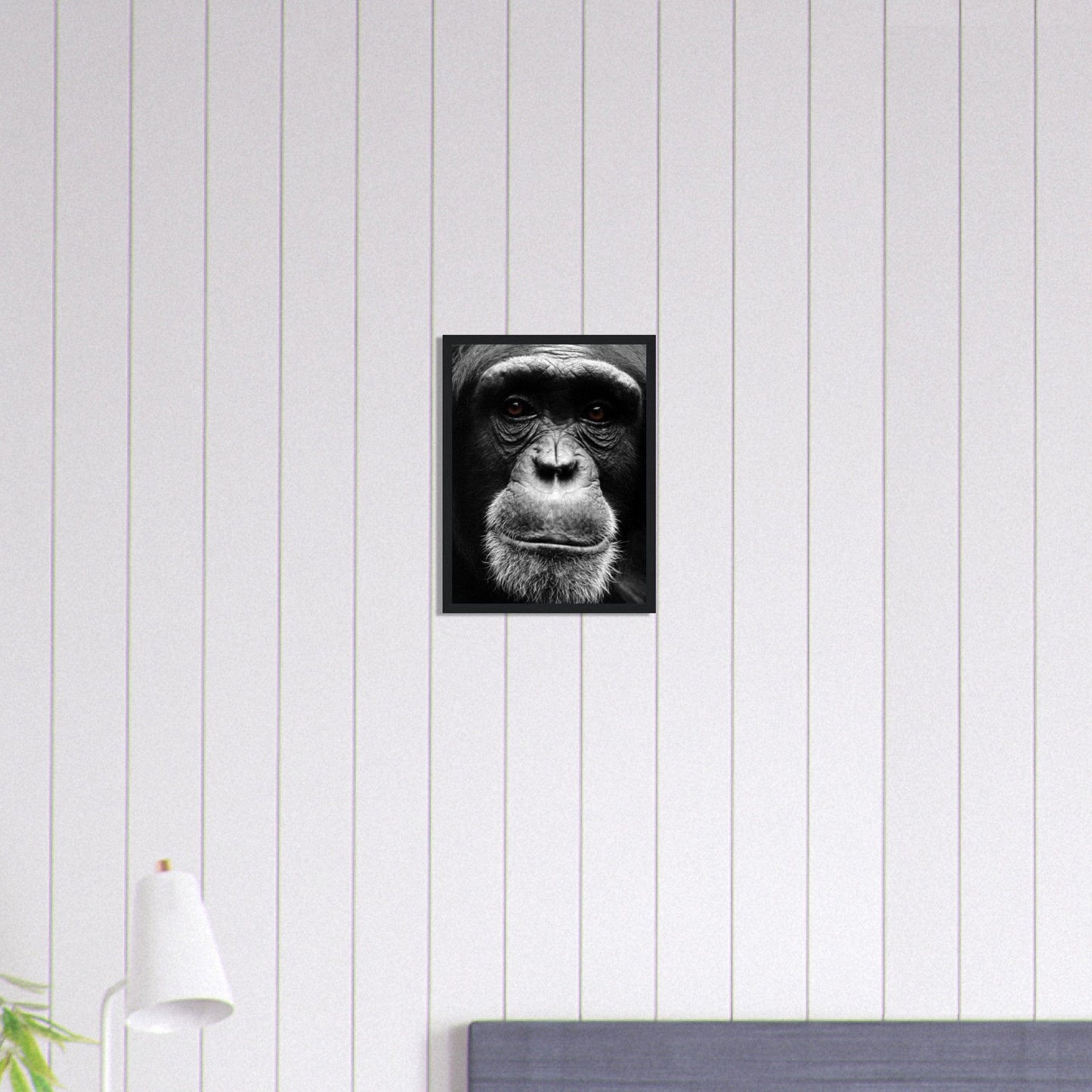 Canvanation Print Material 30x40 cm / 12x16″ Tableau Singe Noir et Blanc