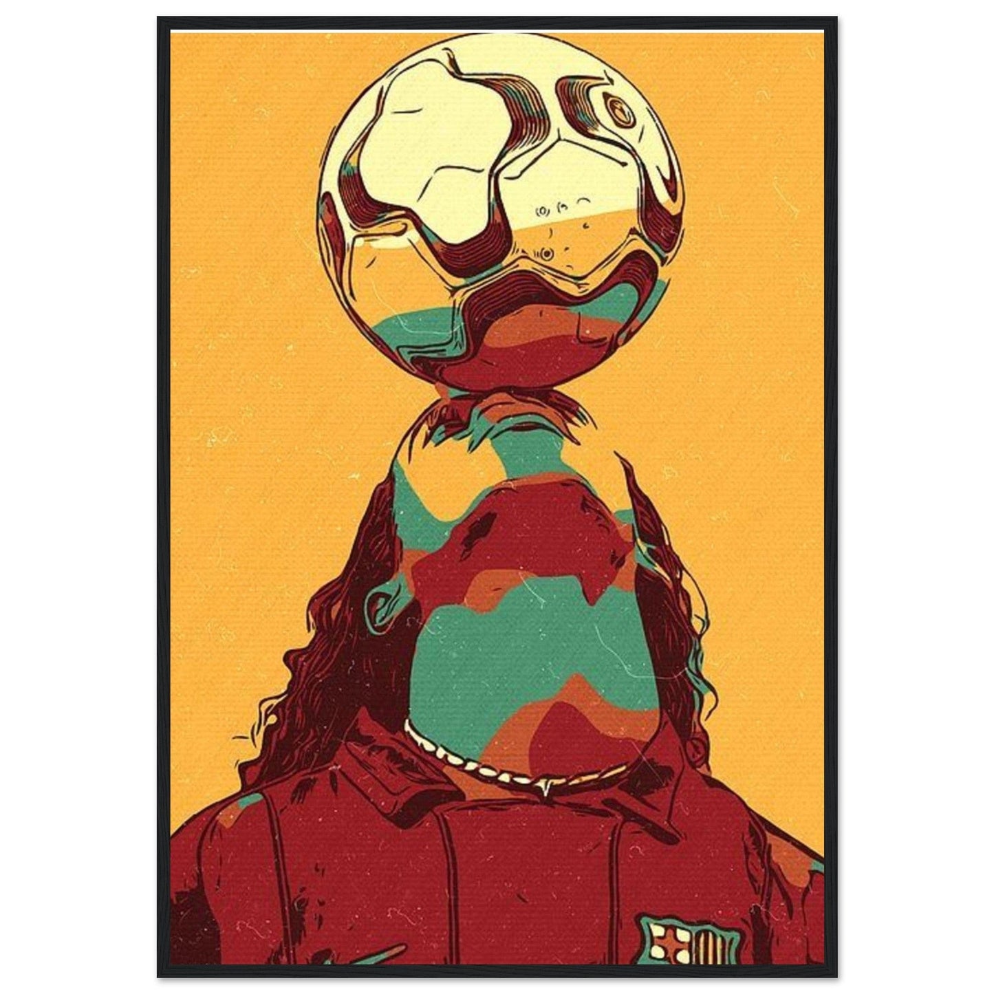 Canvanation Print Material 70x100 cm / 28x40″ Tableau Foot Ronaldhino