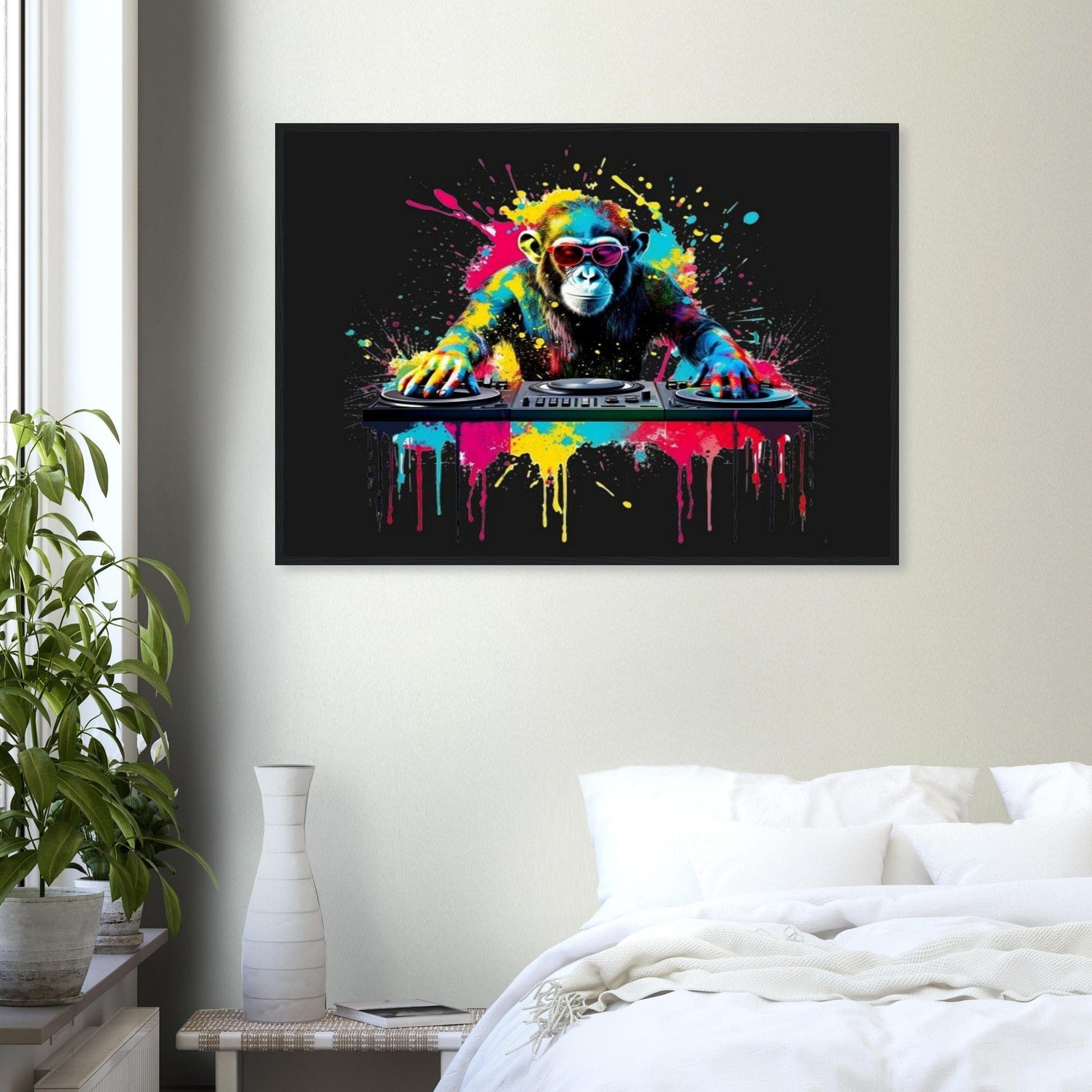 Canvanation Print Material Tableau Singe Pop Art 70X100 Cm