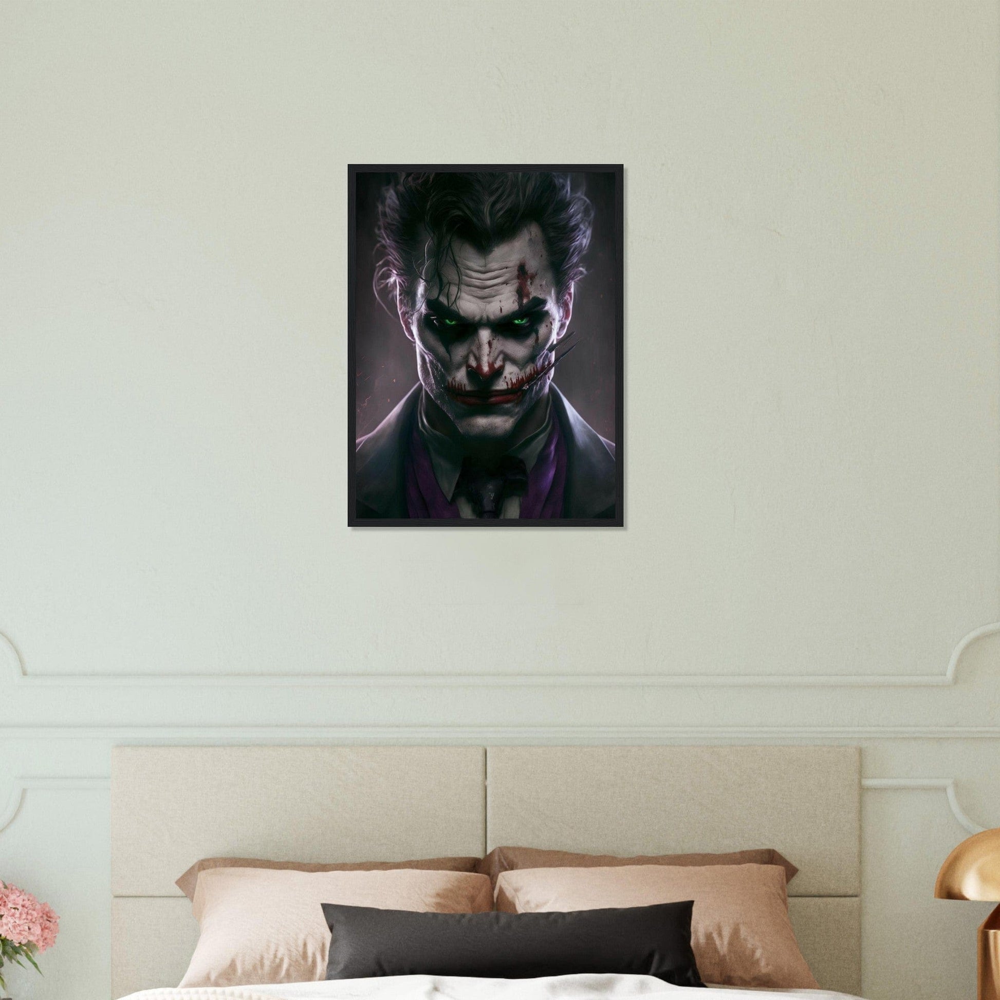 Canvanation Print Material 45x60 cm / 18x24″ Tableau Joker Noir Et Blanc