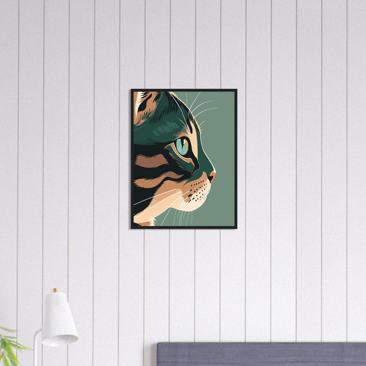 Canvanation Print Material 45x60 cm / 18x24″ Tableau Chat Pop Art Miaou Moderne