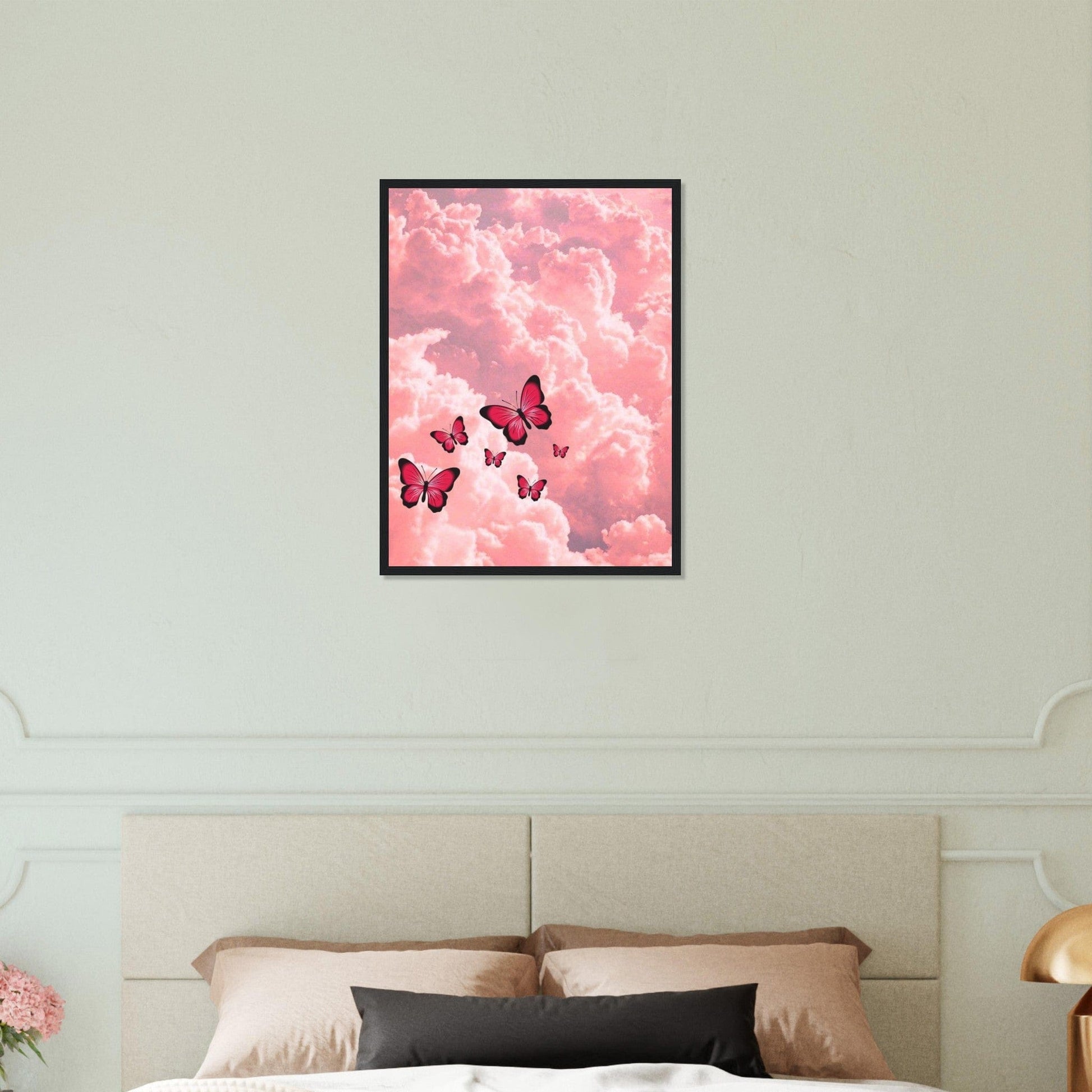 Gelato Print Material Tableau Avec Papillons