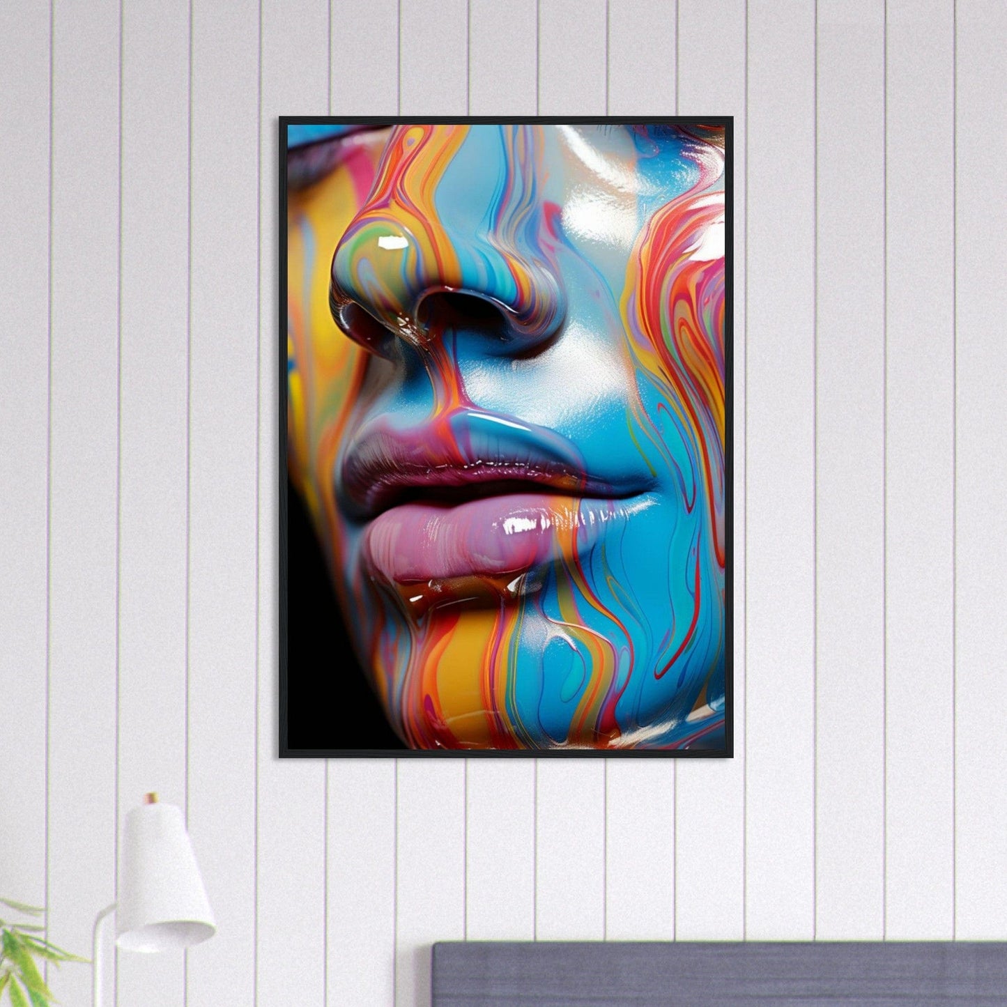 Canvanation Print Material 70x100 cm / 28x40″ Tableau Femme Mélange de Peinture