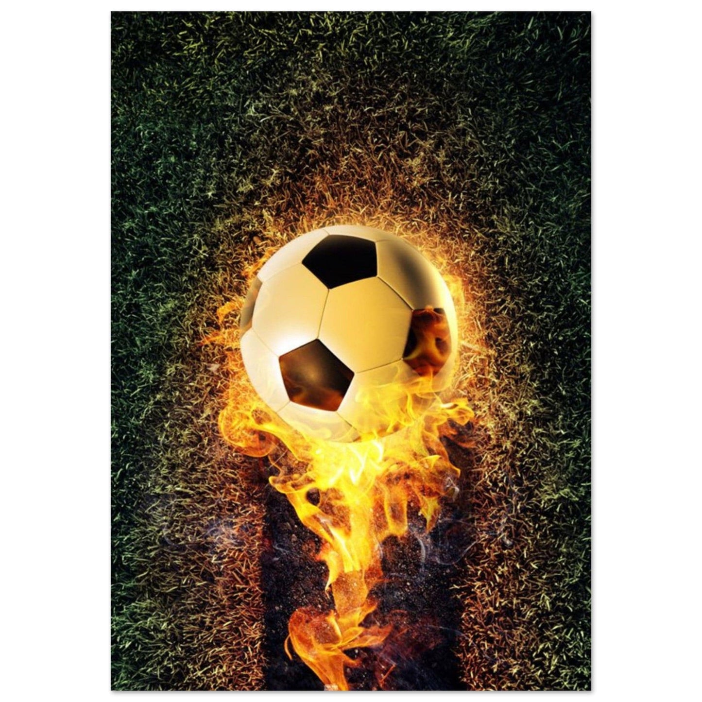 Gelato Print Material A0 (84.1 x 118.9  cm) Poster Football Terrain Feu