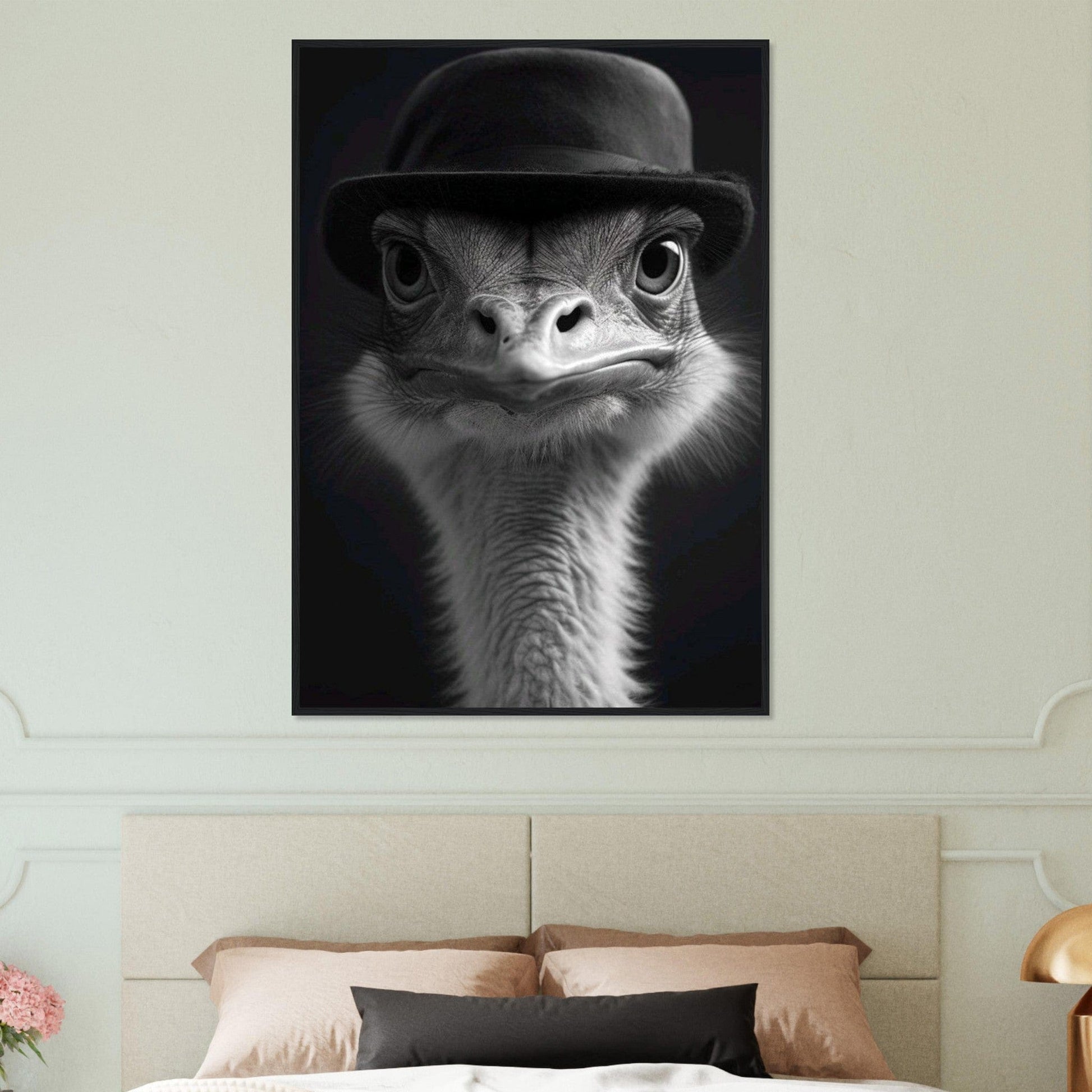 Canvanation Print Material Tableau Photo Noir Et Blanc-Animaux-Drole