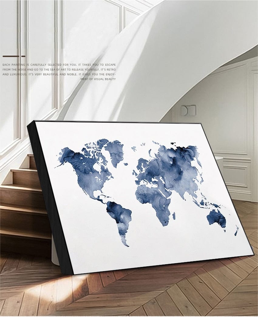 Canvanation Carte Du Monde Sur Toile